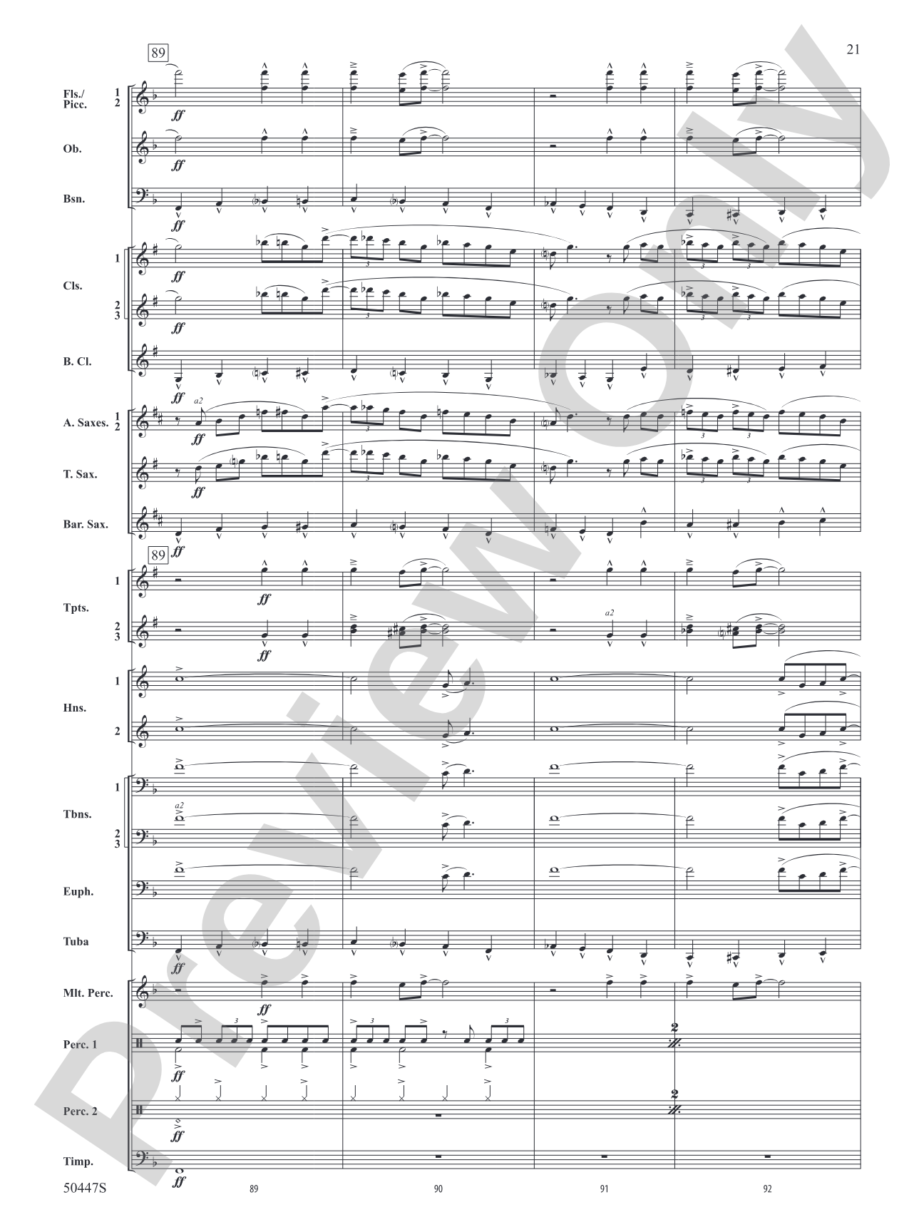 Like a River: Concert Band Conductor Score & Parts