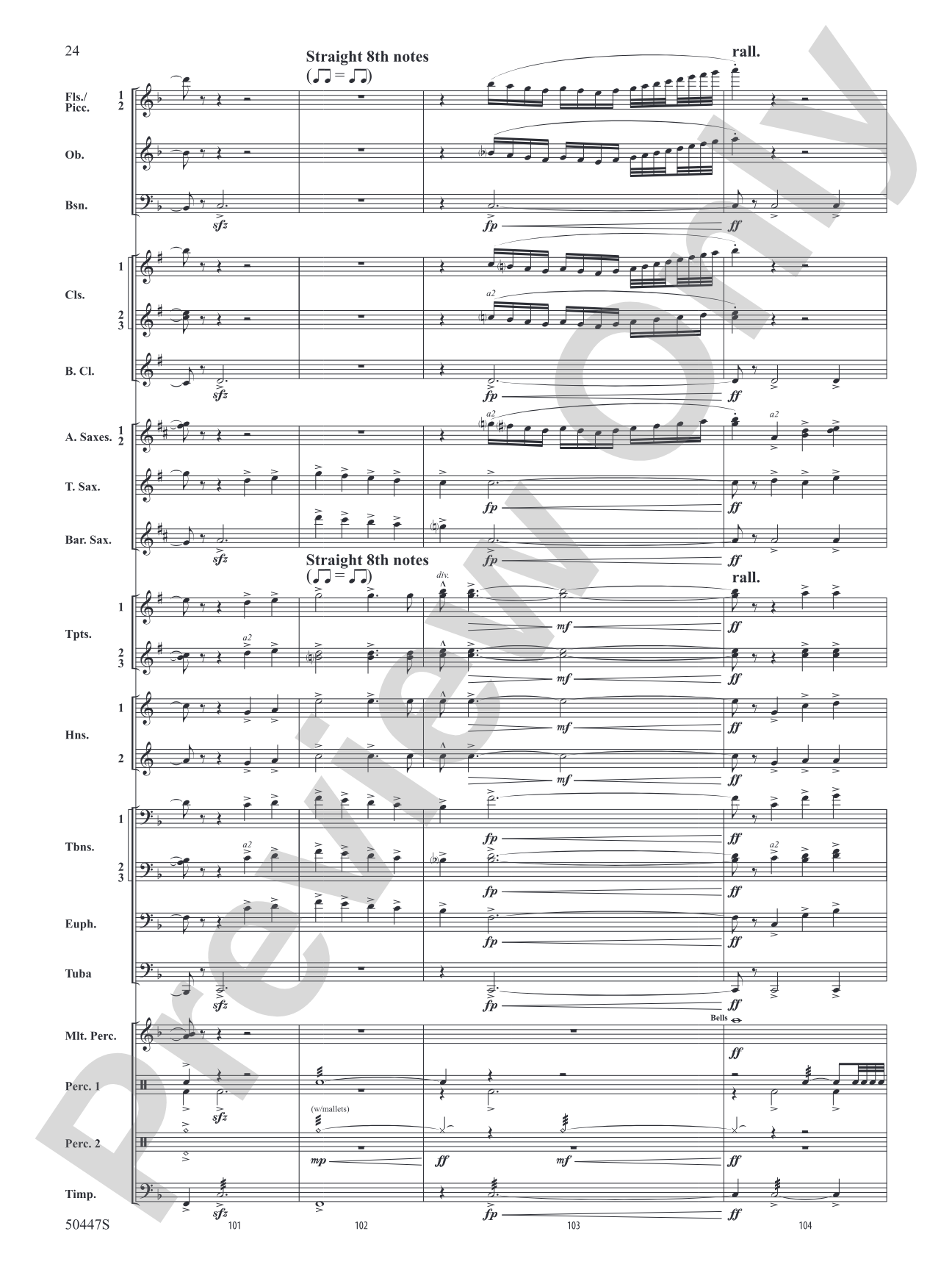 Like a River: Concert Band Conductor Score & Parts