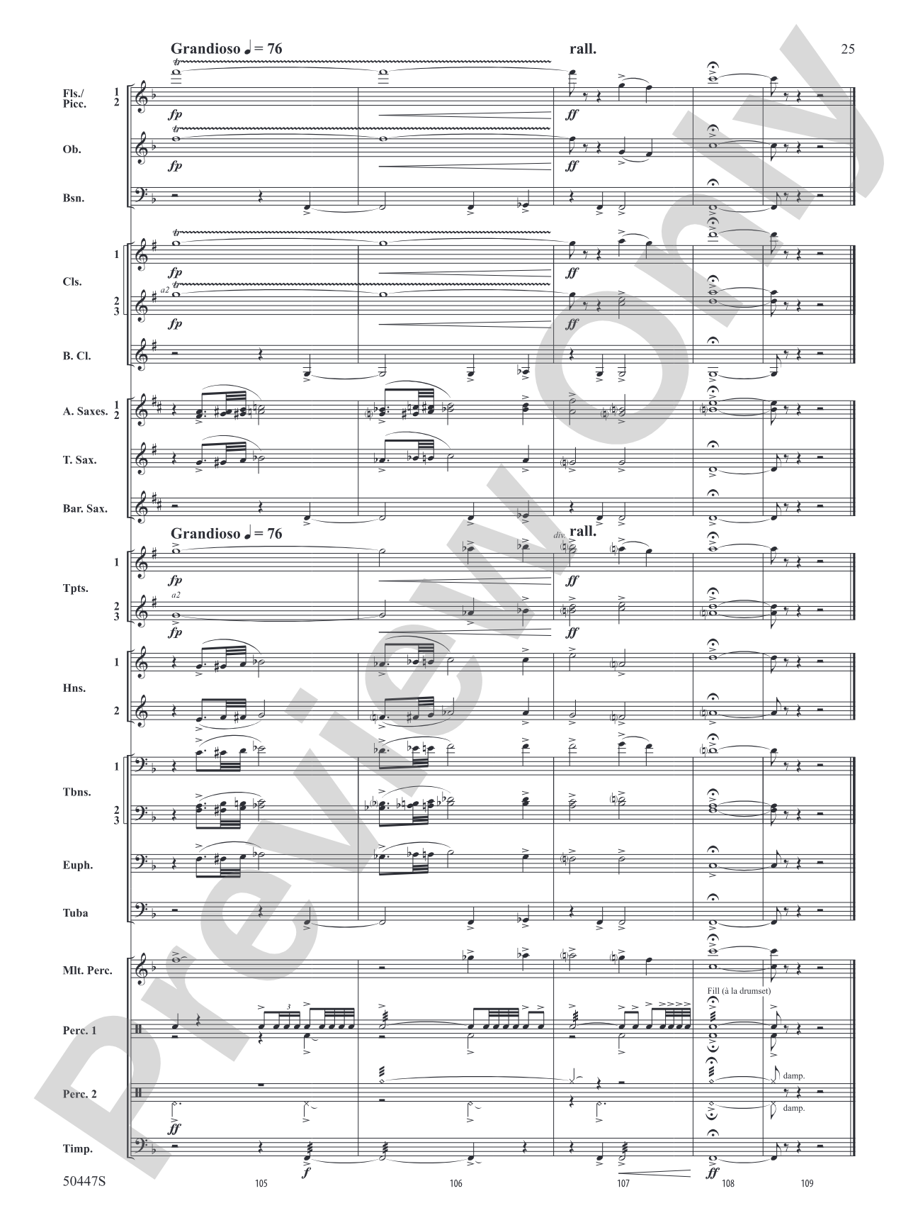 Like a River: Concert Band Conductor Score & Parts