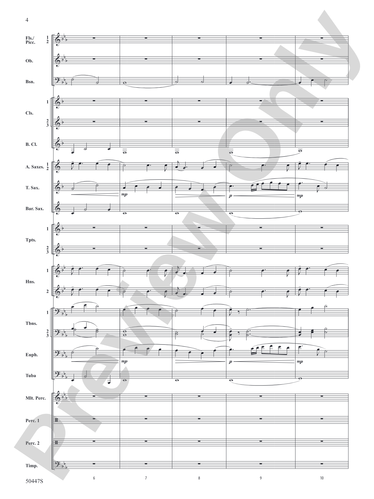 Like a River: Concert Band Conductor Score & Parts