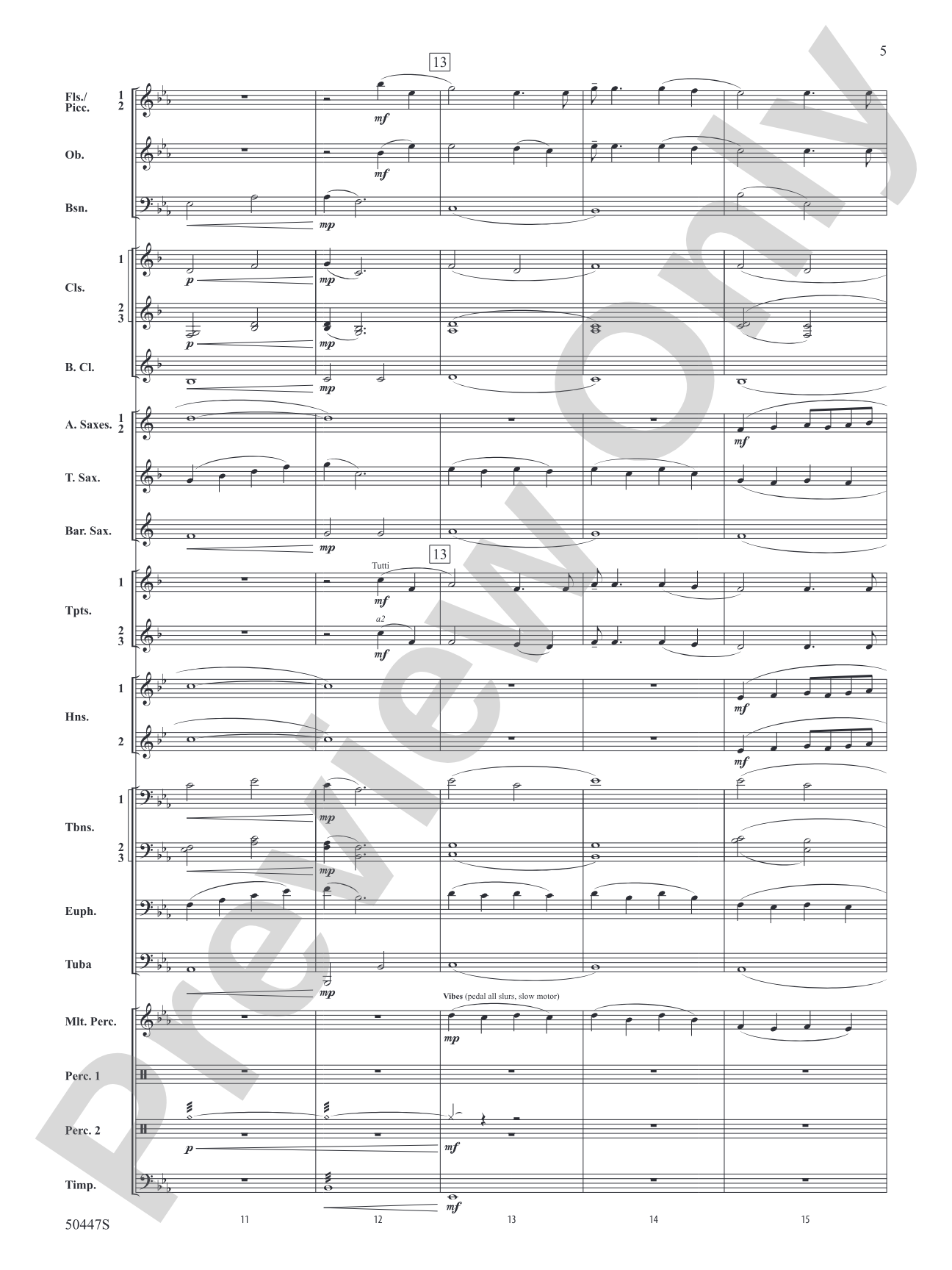 Like a River: Concert Band Conductor Score & Parts