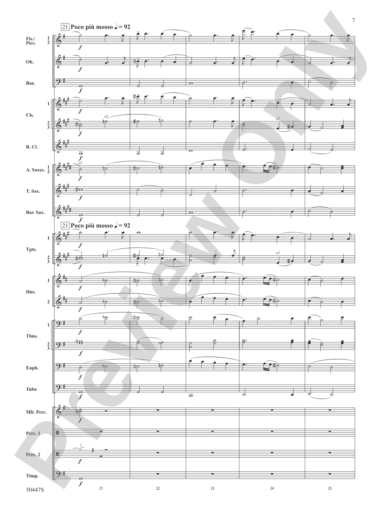 Like a River: Concert Band Conductor Score & Parts