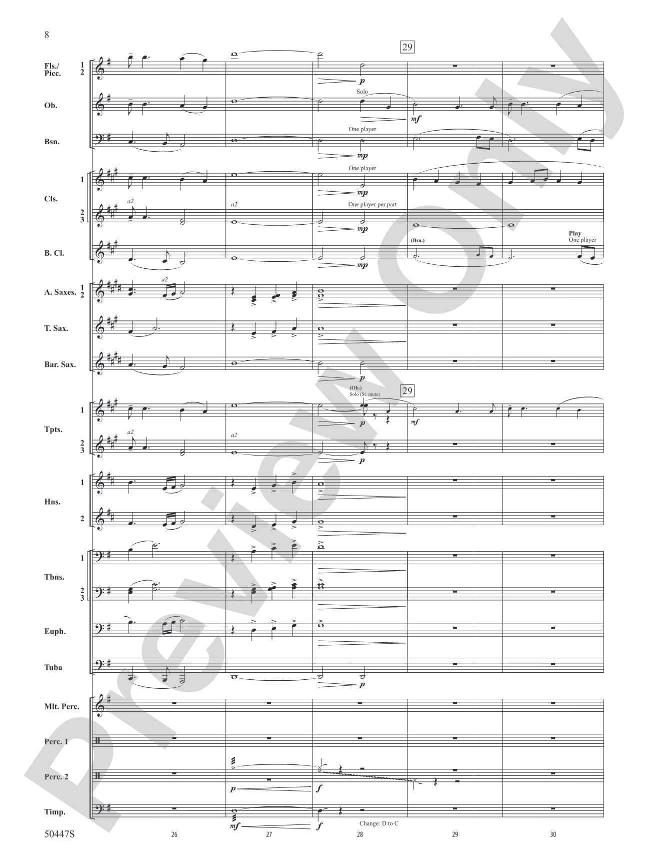 Like a River: Concert Band Conductor Score & Parts