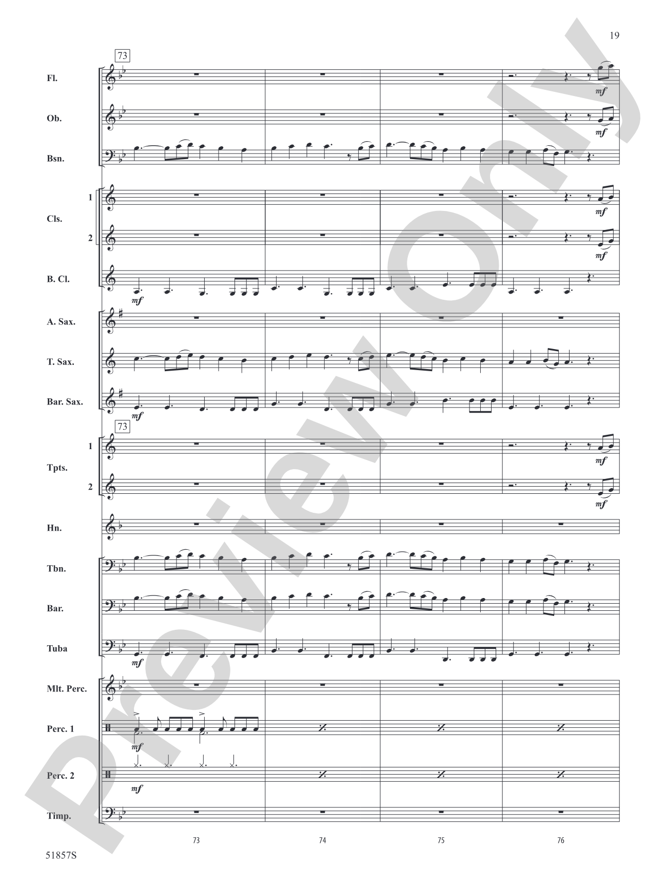 The Pirates of the Caribbean: The Curse of the Black Pearl: Concert Band Conductor Score & Parts
