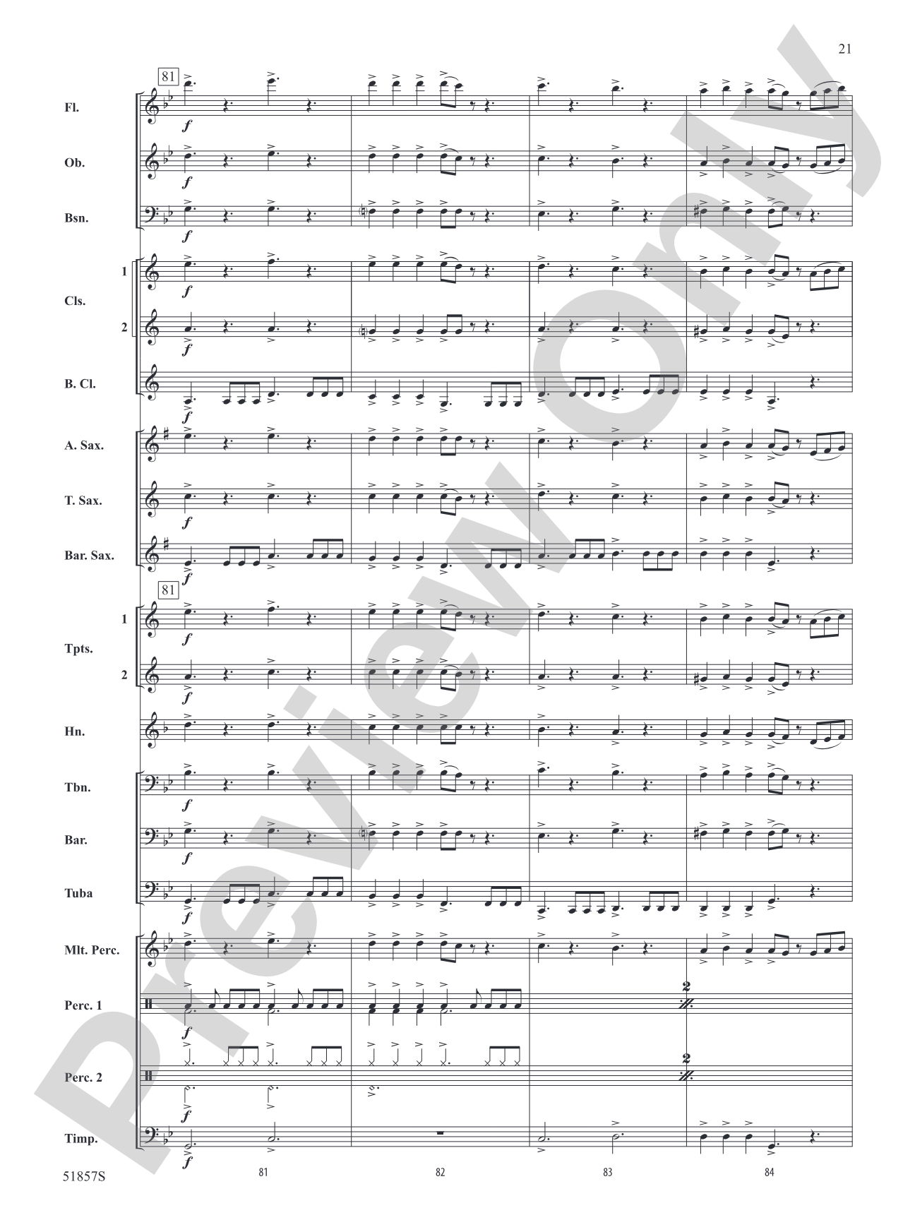 The Pirates of the Caribbean: The Curse of the Black Pearl: Concert Band Conductor Score & Parts