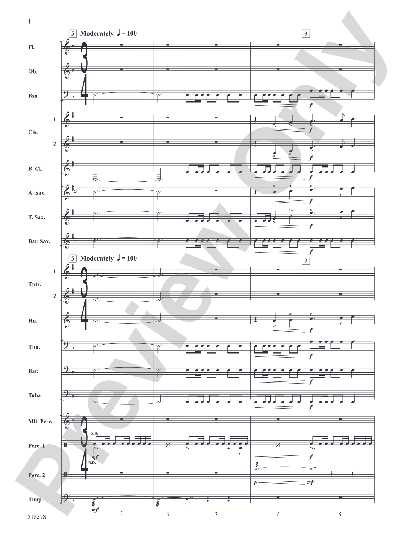 The Pirates of the Caribbean: The Curse of the Black Pearl: Concert Band Conductor Score & Parts