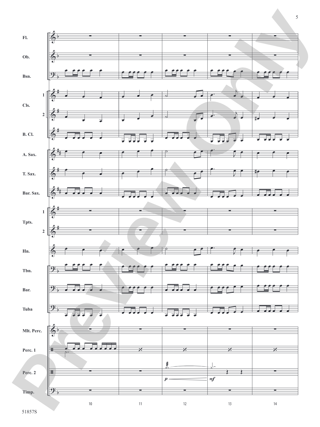 The Pirates of the Caribbean: The Curse of the Black Pearl: Concert Band Conductor Score & Parts