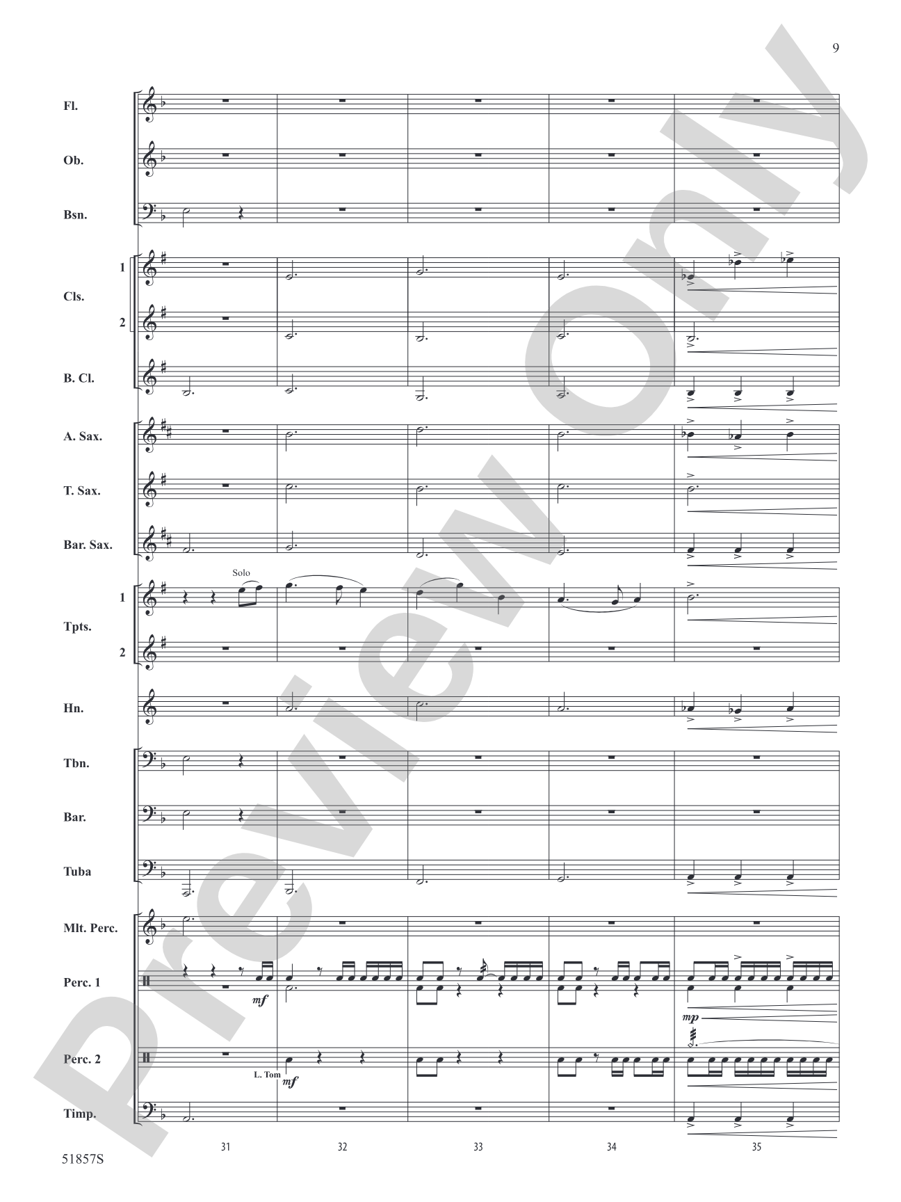 The Pirates of the Caribbean: The Curse of the Black Pearl: Concert Band Conductor Score & Parts