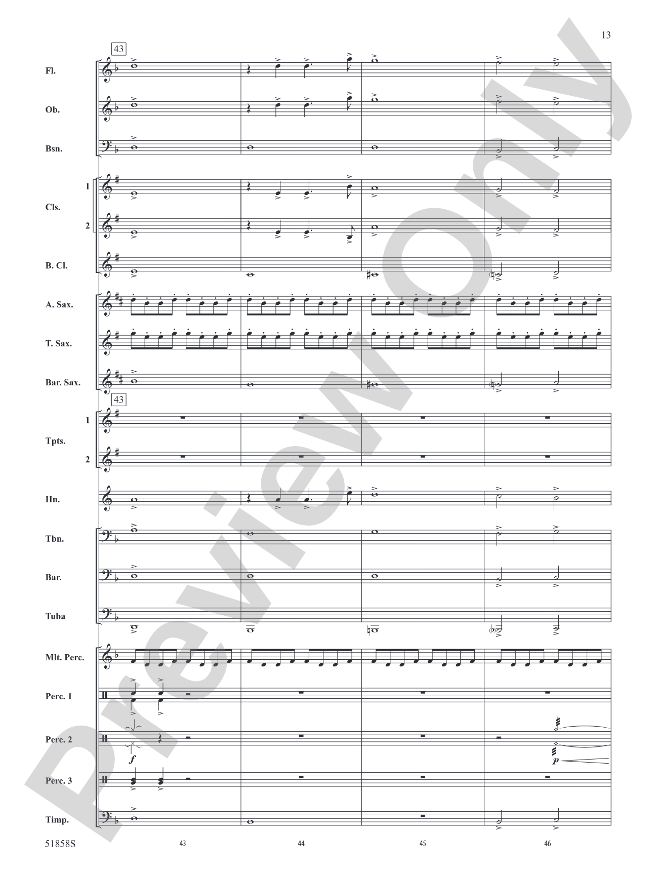 The Avengers: Concert Band Conductor Score & Parts