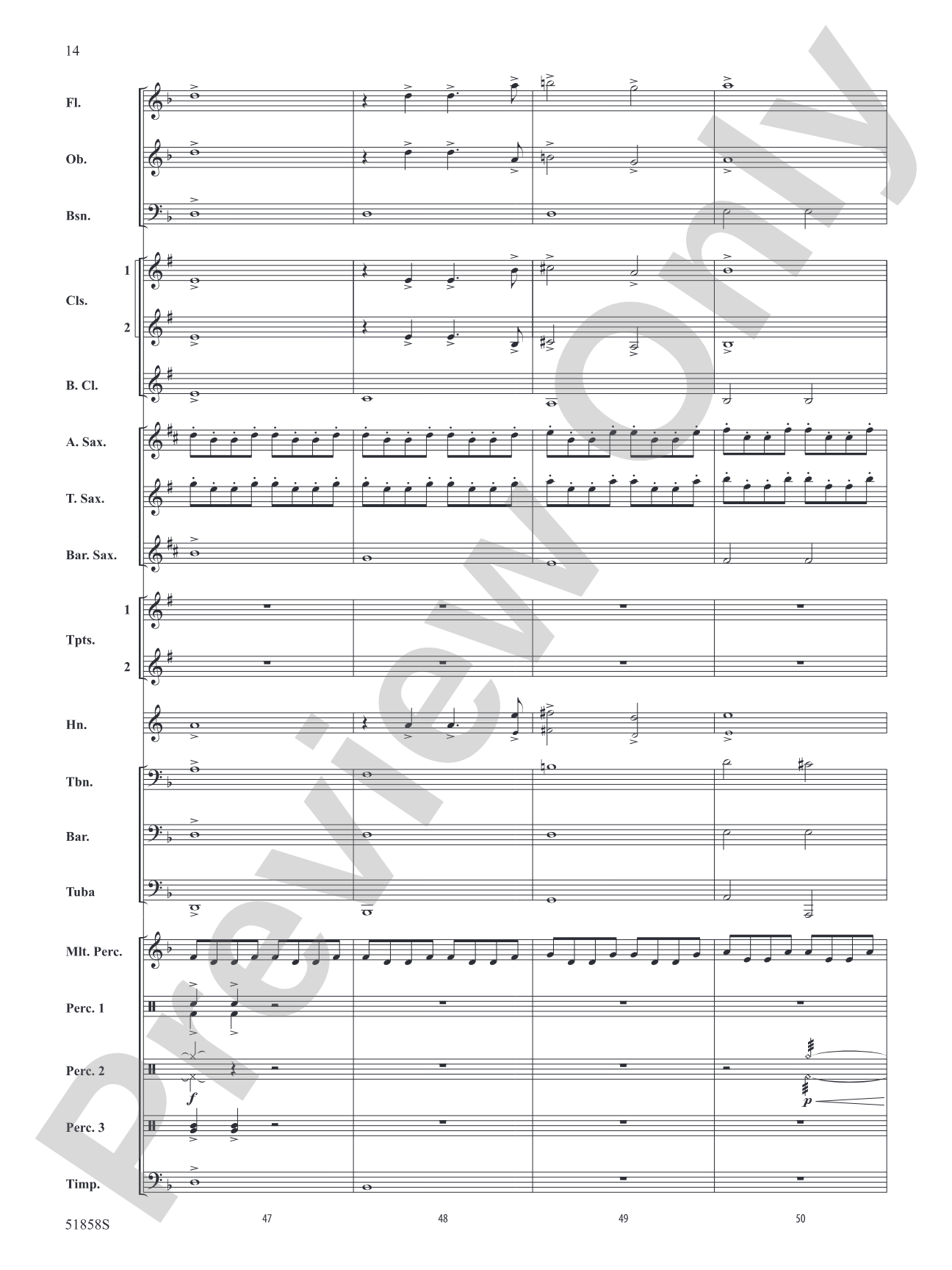 The Avengers: Concert Band Conductor Score & Parts