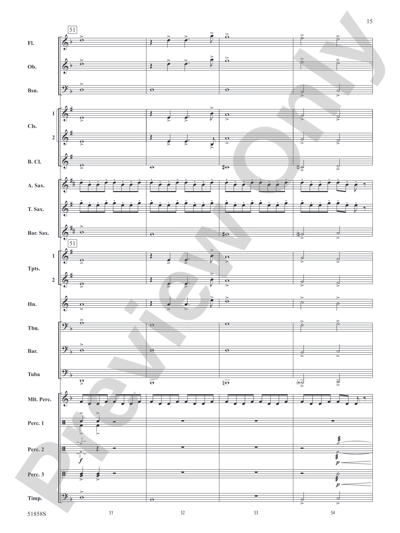 The Avengers: Concert Band Conductor Score & Parts