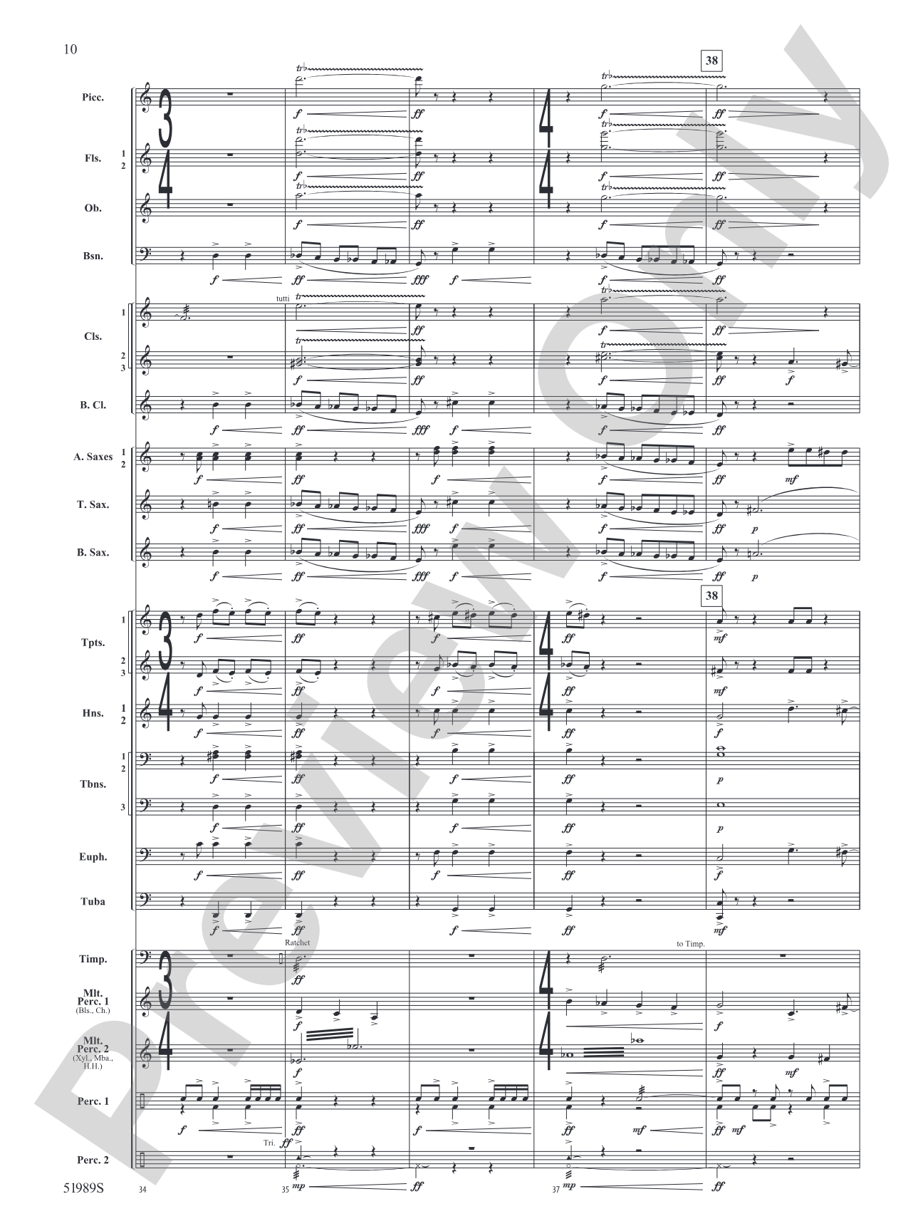 Chaos Agent: Concert Band Conductor Score & Parts