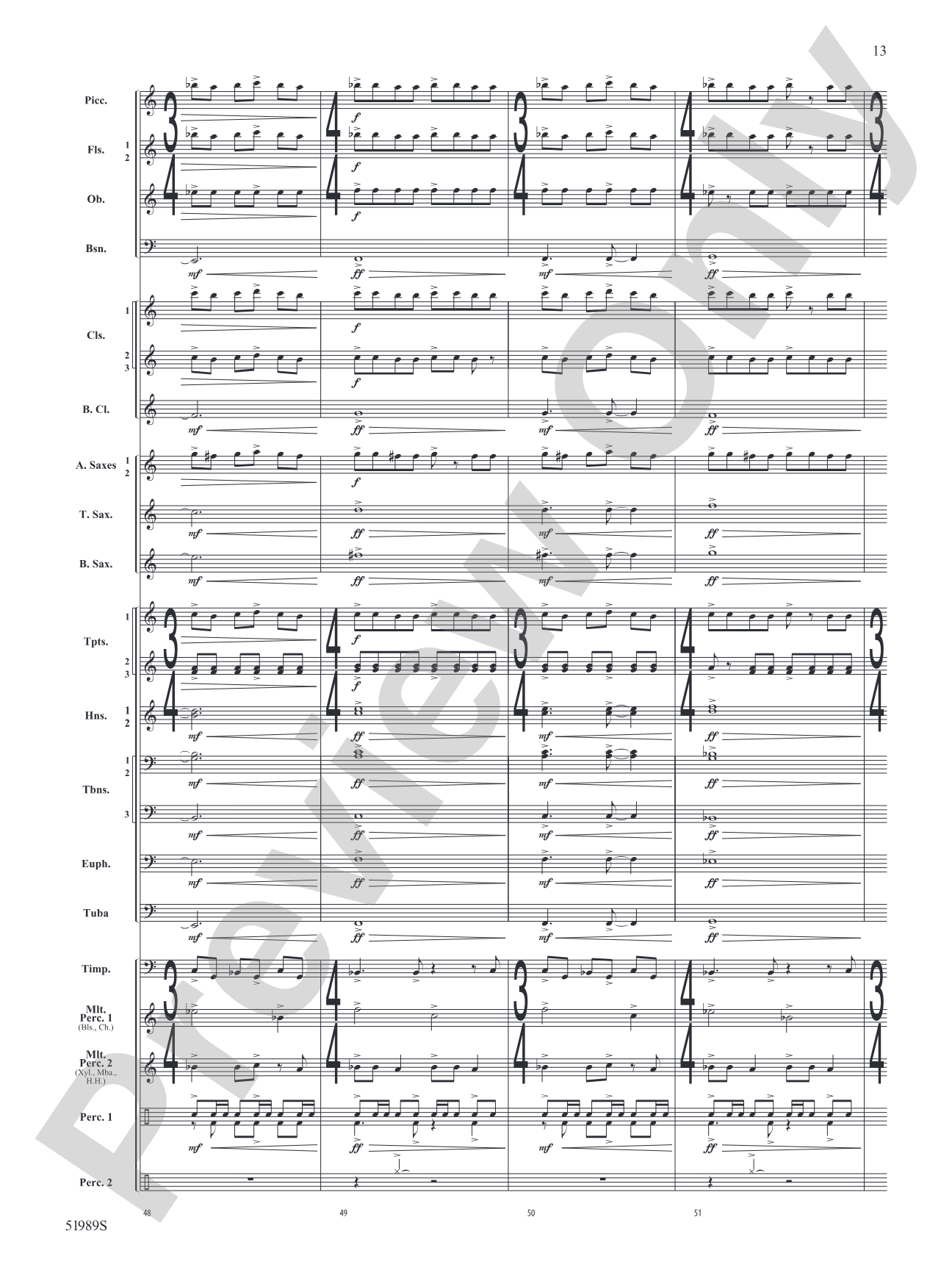 Chaos Agent: Concert Band Conductor Score & Parts