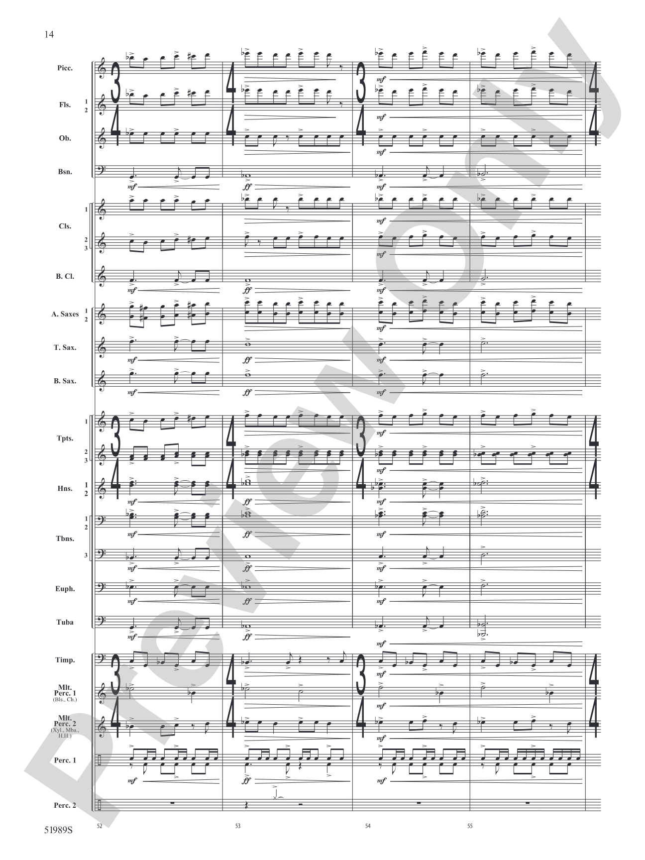 Chaos Agent: Concert Band Conductor Score & Parts