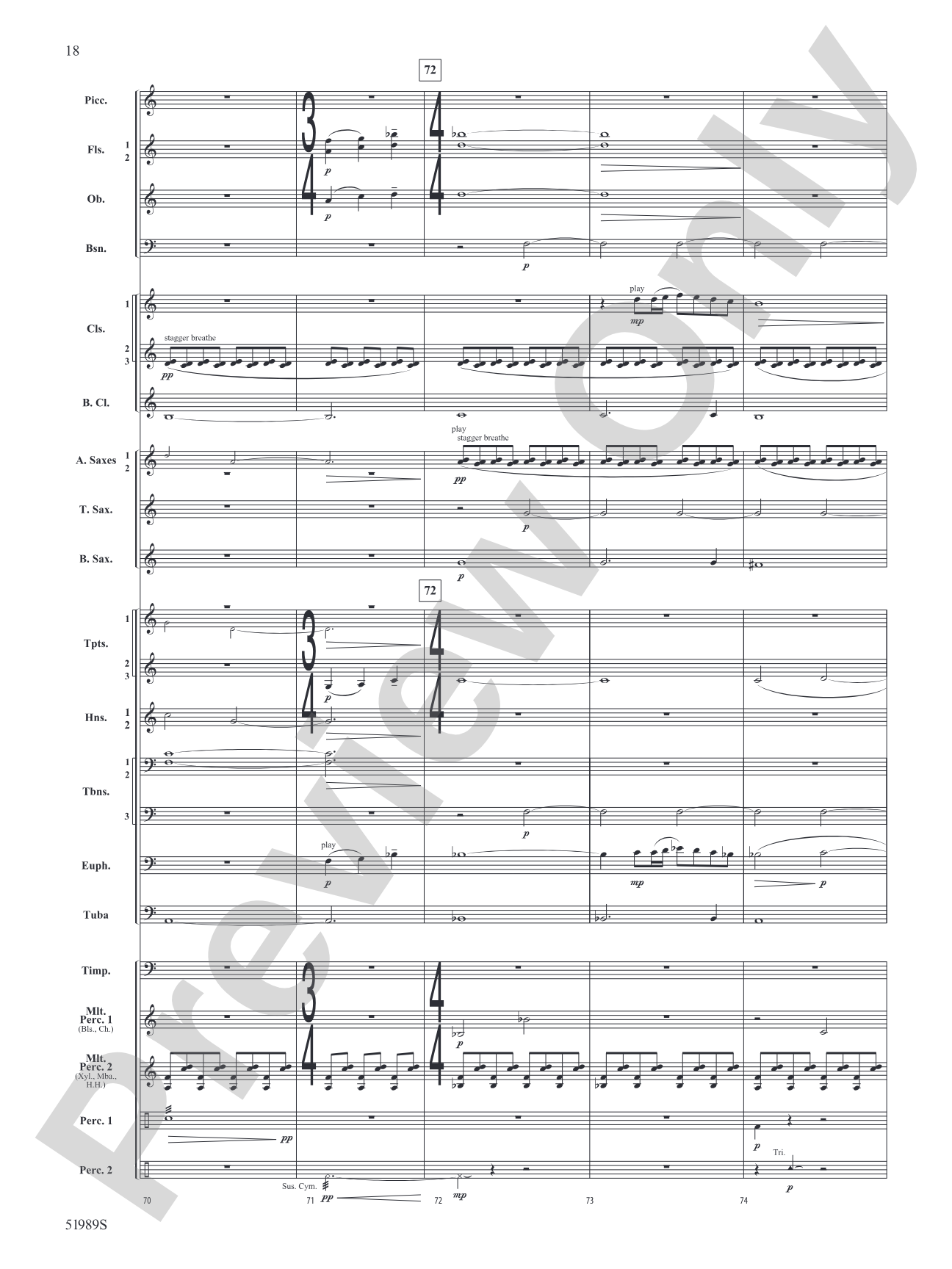 Chaos Agent: Concert Band Conductor Score & Parts