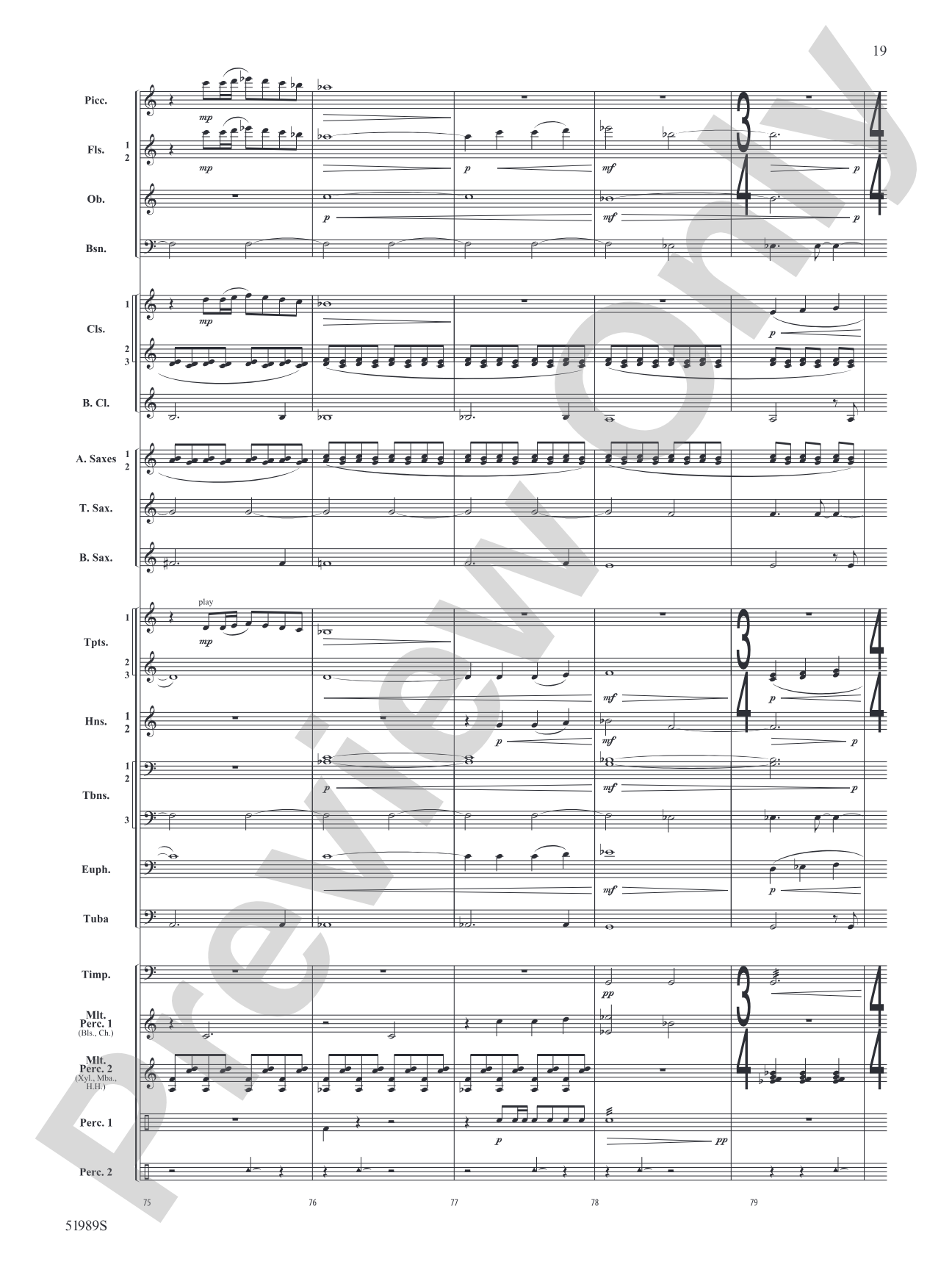Chaos Agent: Concert Band Conductor Score & Parts