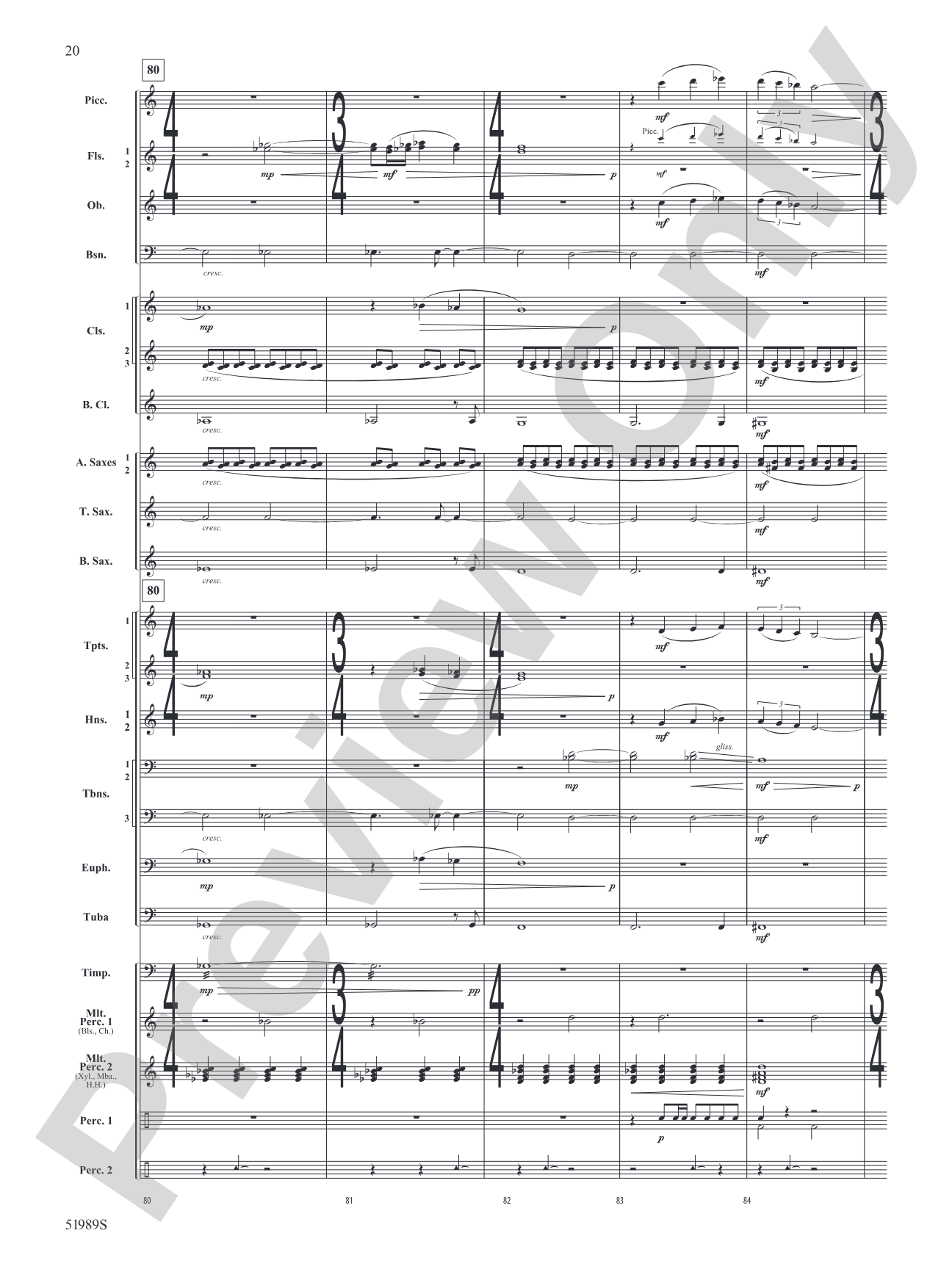 Chaos Agent: Concert Band Conductor Score & Parts