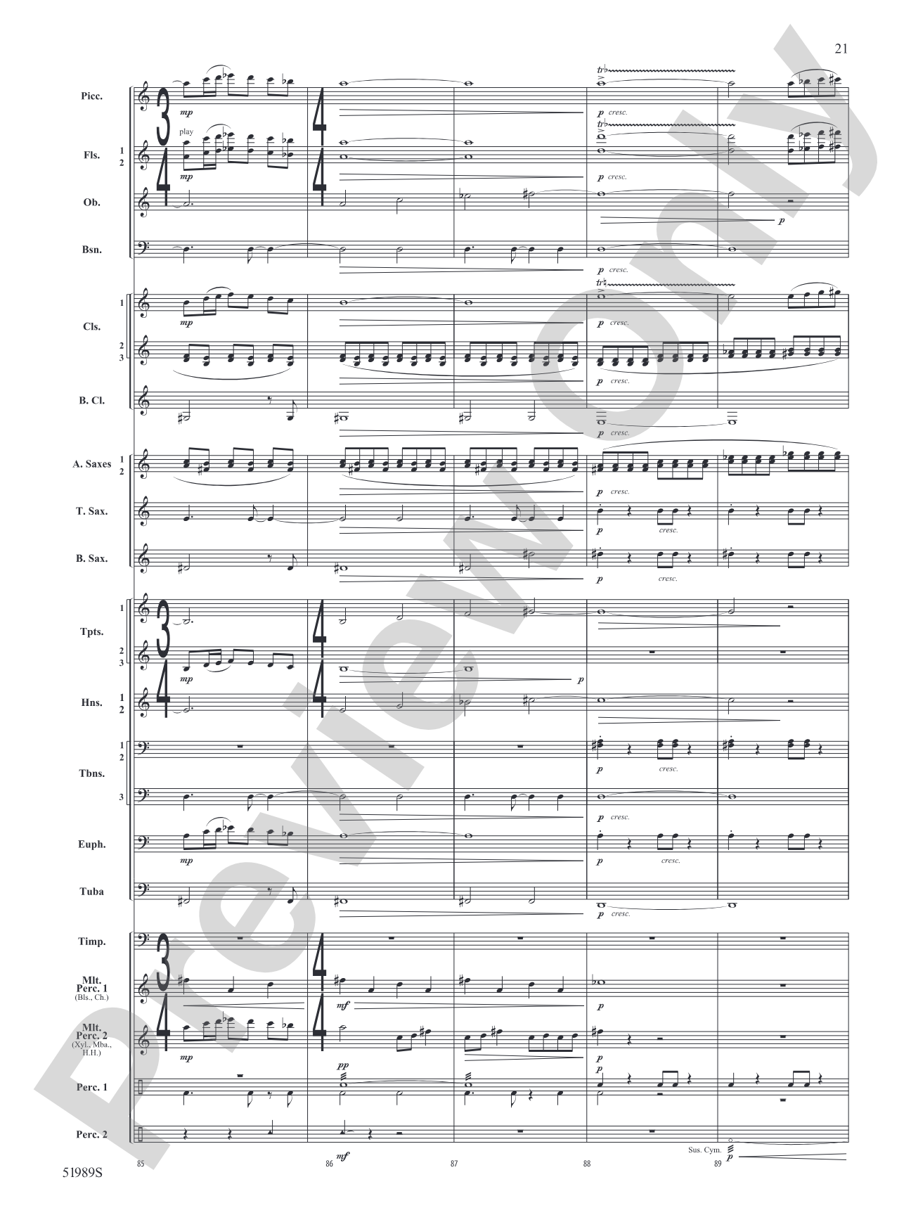 Chaos Agent: Concert Band Conductor Score & Parts