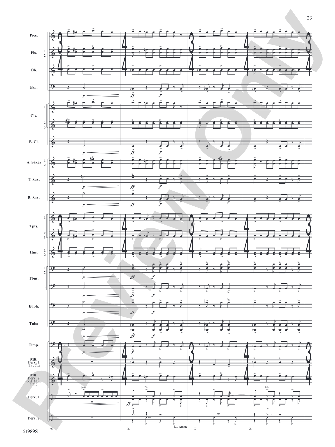 Chaos Agent: Concert Band Conductor Score & Parts