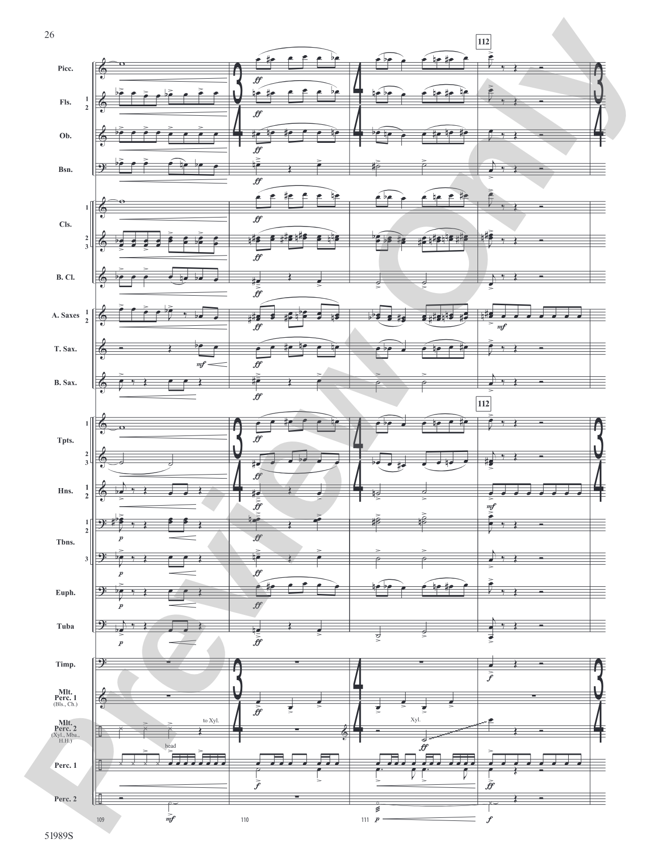Chaos Agent: Concert Band Conductor Score & Parts