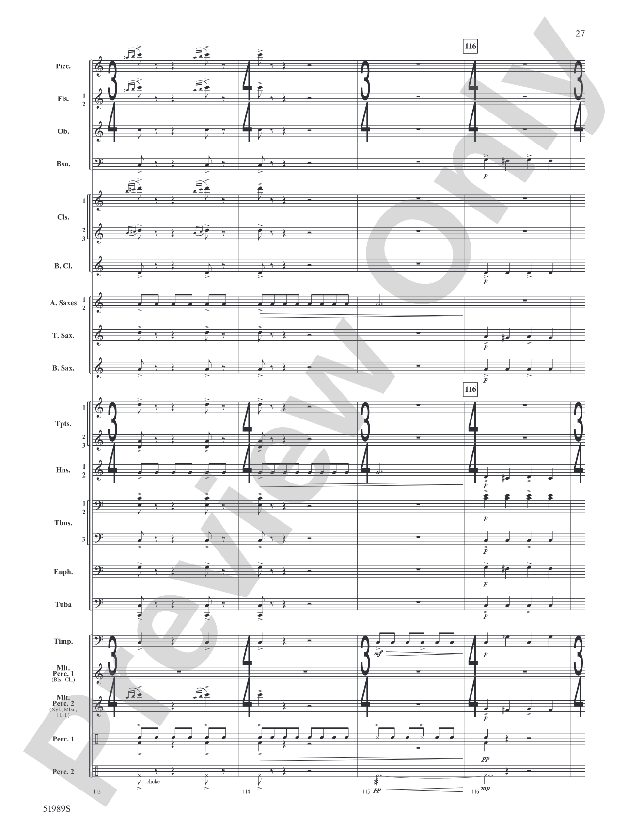 Chaos Agent: Concert Band Conductor Score & Parts