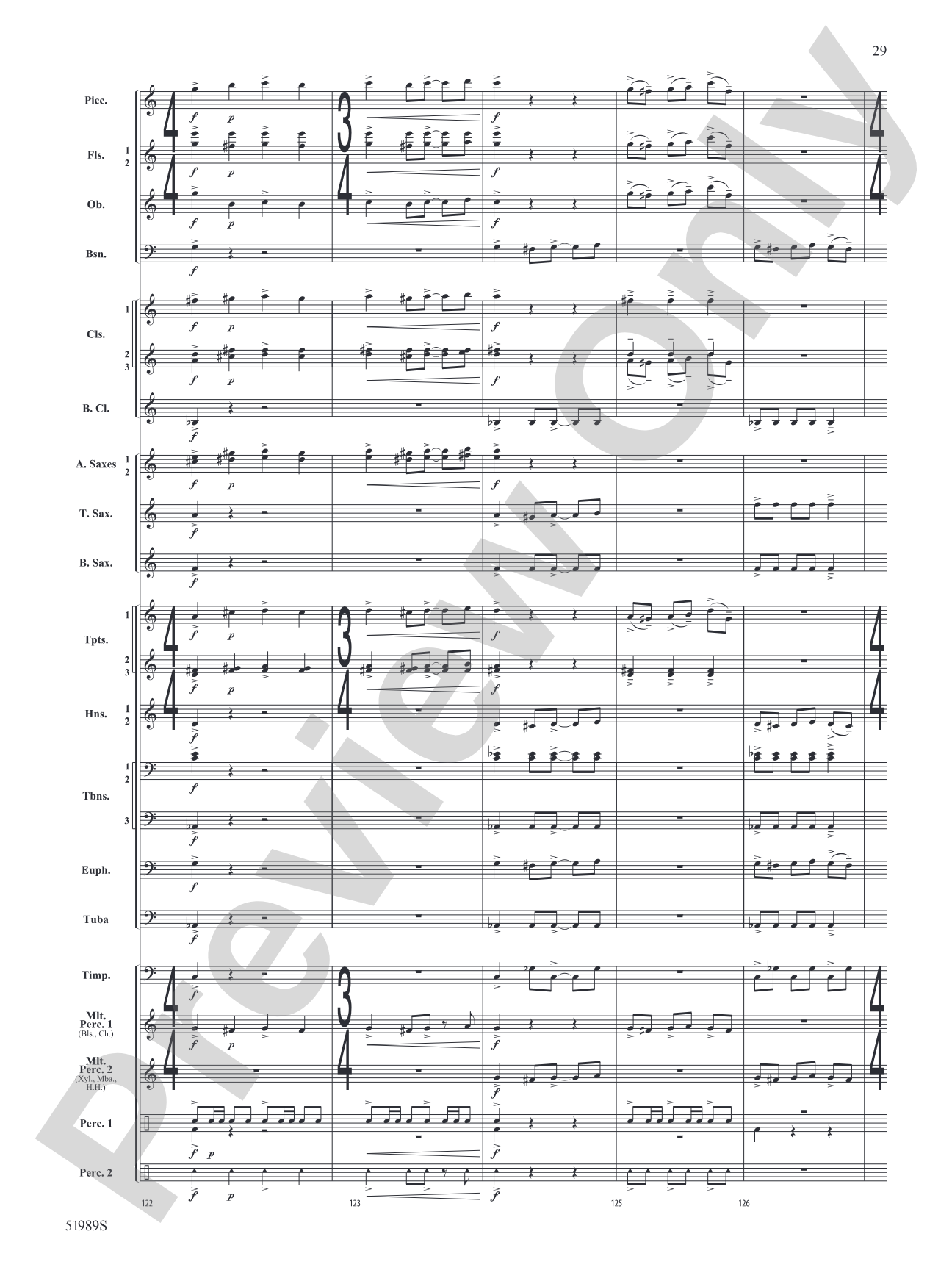Chaos Agent: Concert Band Conductor Score & Parts