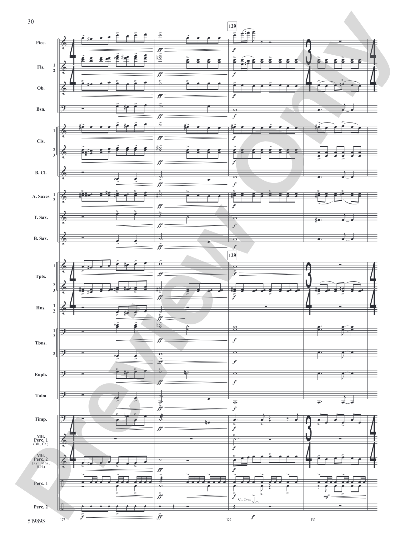 Chaos Agent: Concert Band Conductor Score & Parts