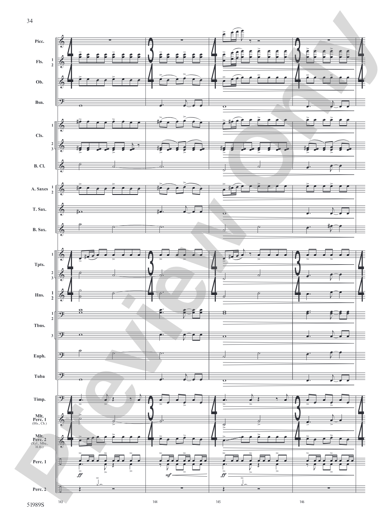 Chaos Agent: Concert Band Conductor Score & Parts