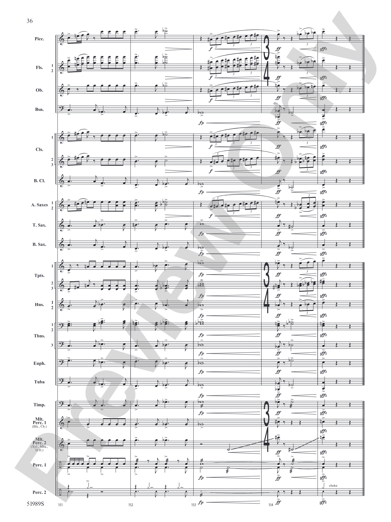 Chaos Agent: Concert Band Conductor Score & Parts