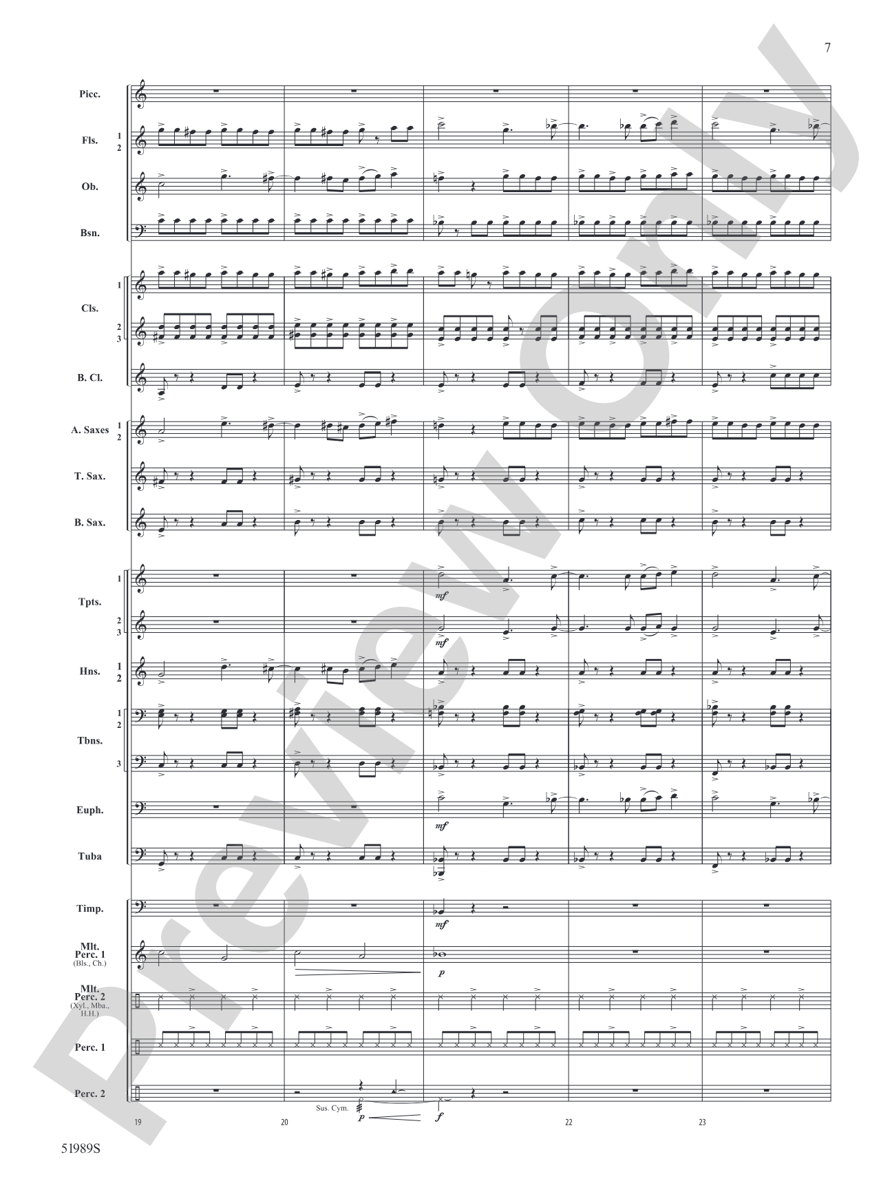 Chaos Agent: Concert Band Conductor Score & Parts