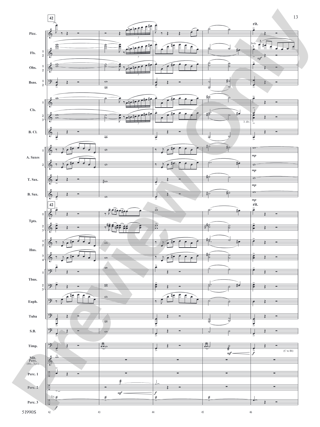 The Glass Wilderness: Concert Band Conductor Score & Parts