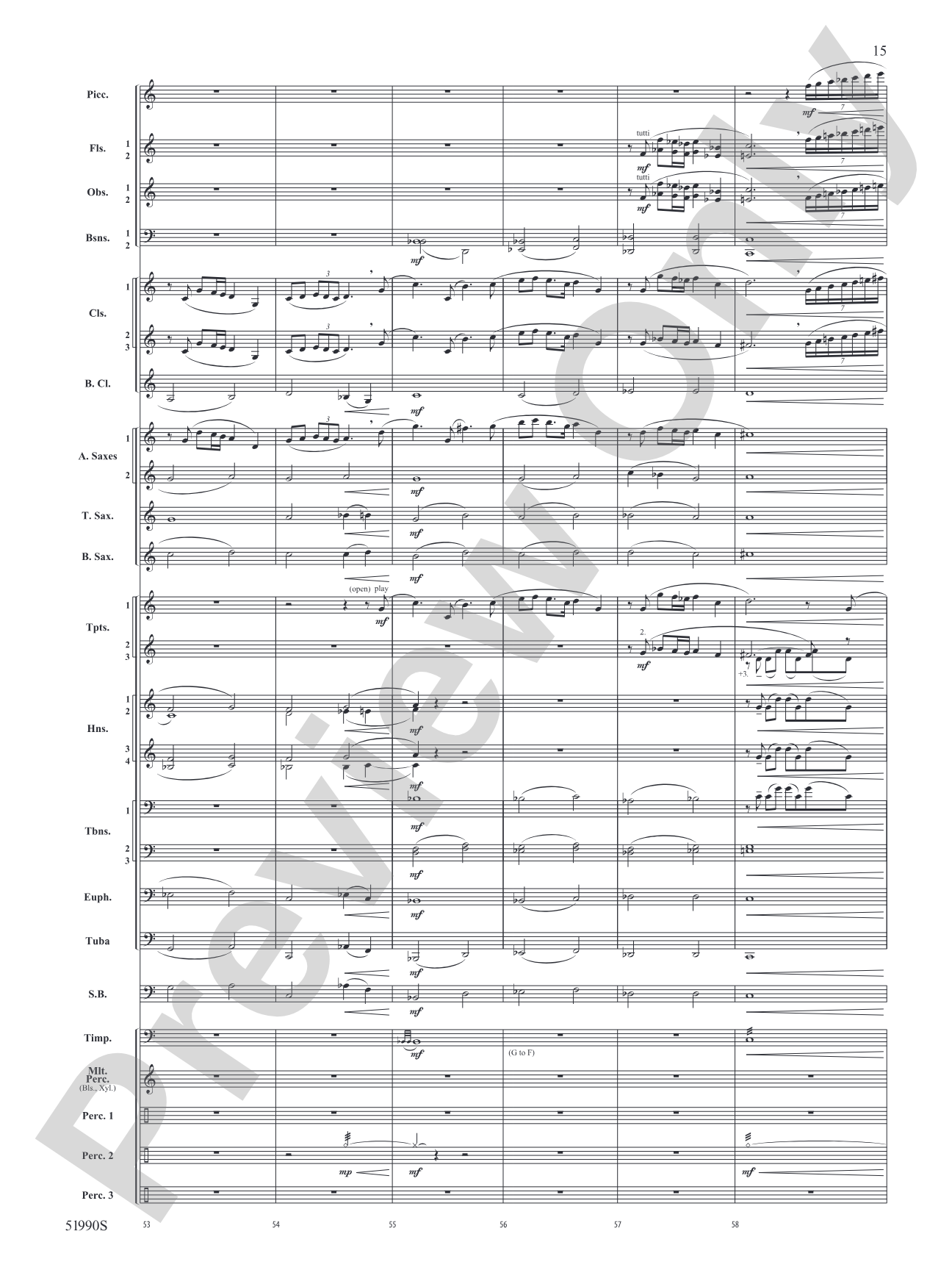 The Glass Wilderness: Concert Band Conductor Score & Parts