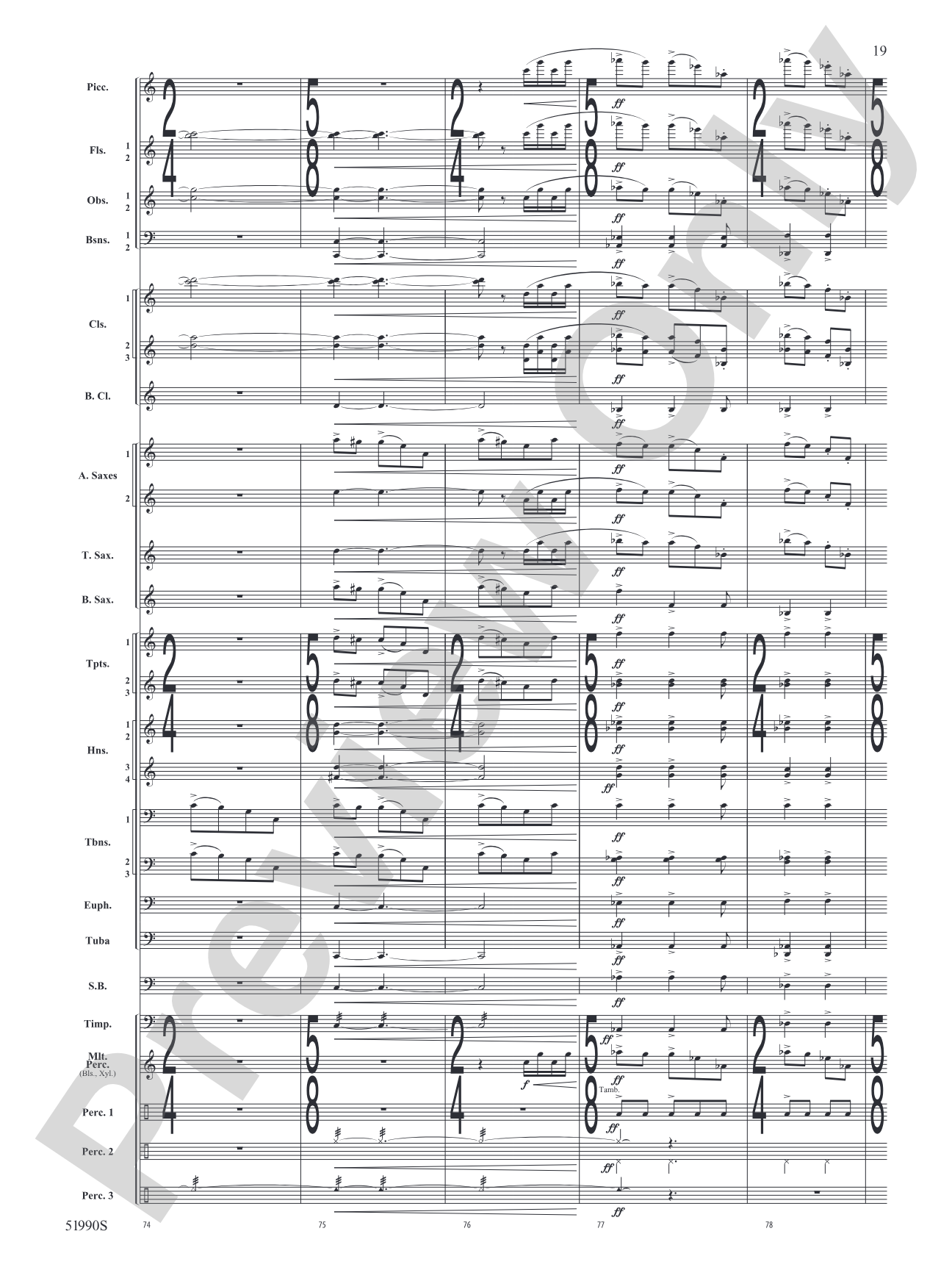The Glass Wilderness: Concert Band Conductor Score & Parts