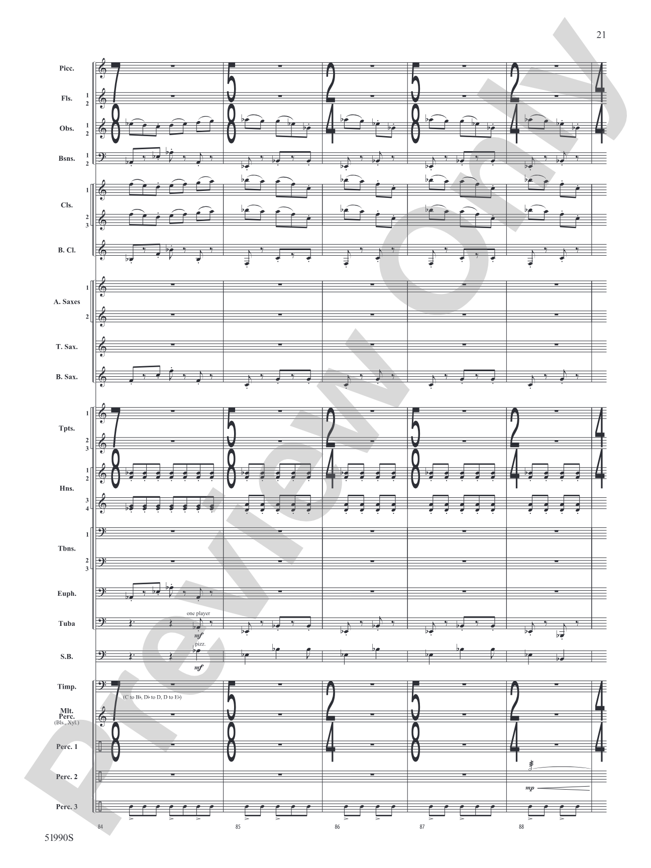 The Glass Wilderness: Concert Band Conductor Score & Parts