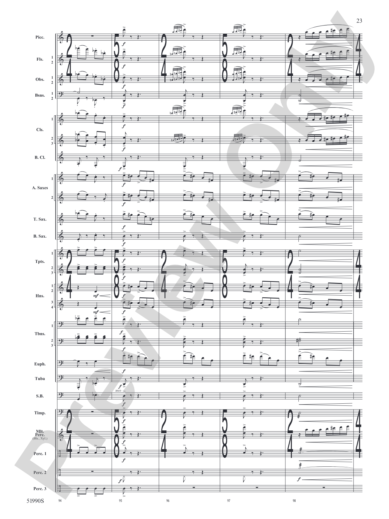 The Glass Wilderness: Concert Band Conductor Score & Parts