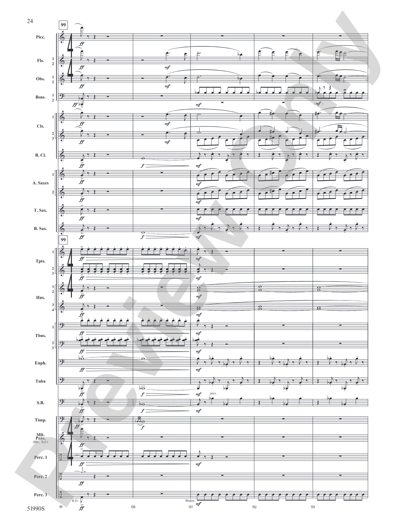 The Glass Wilderness: Concert Band Conductor Score & Parts