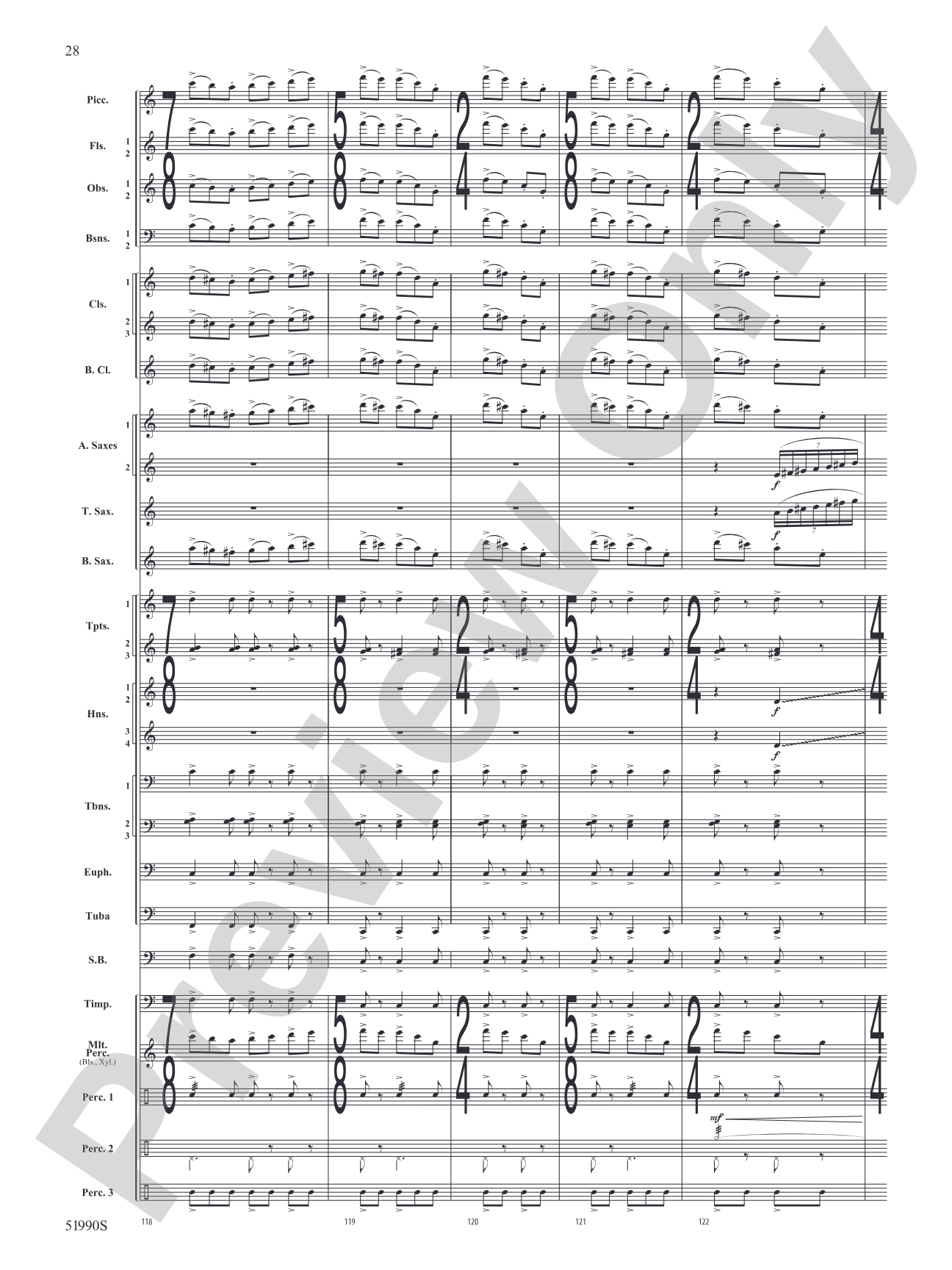 The Glass Wilderness: Concert Band Conductor Score & Parts