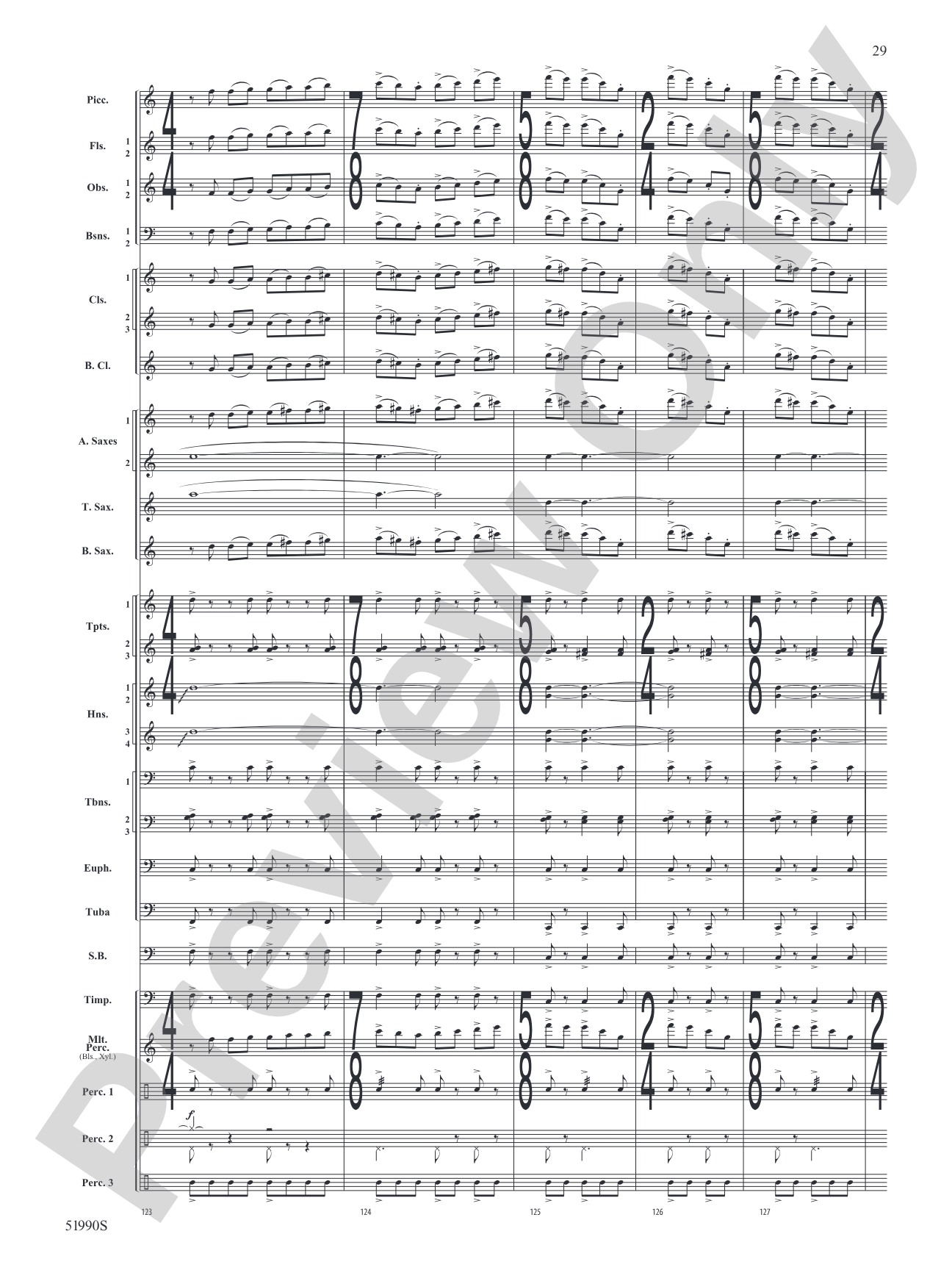 The Glass Wilderness: Concert Band Conductor Score & Parts
