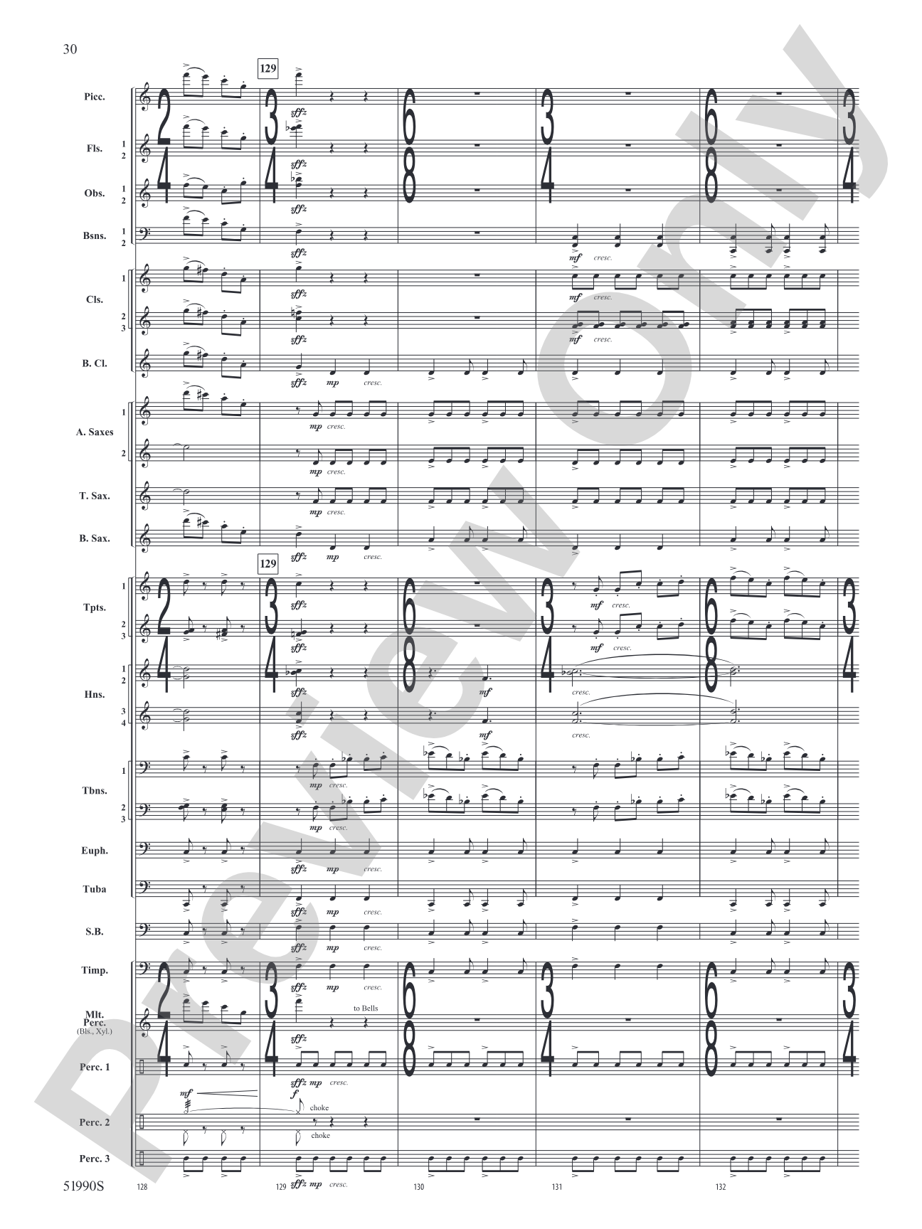 The Glass Wilderness: Concert Band Conductor Score & Parts