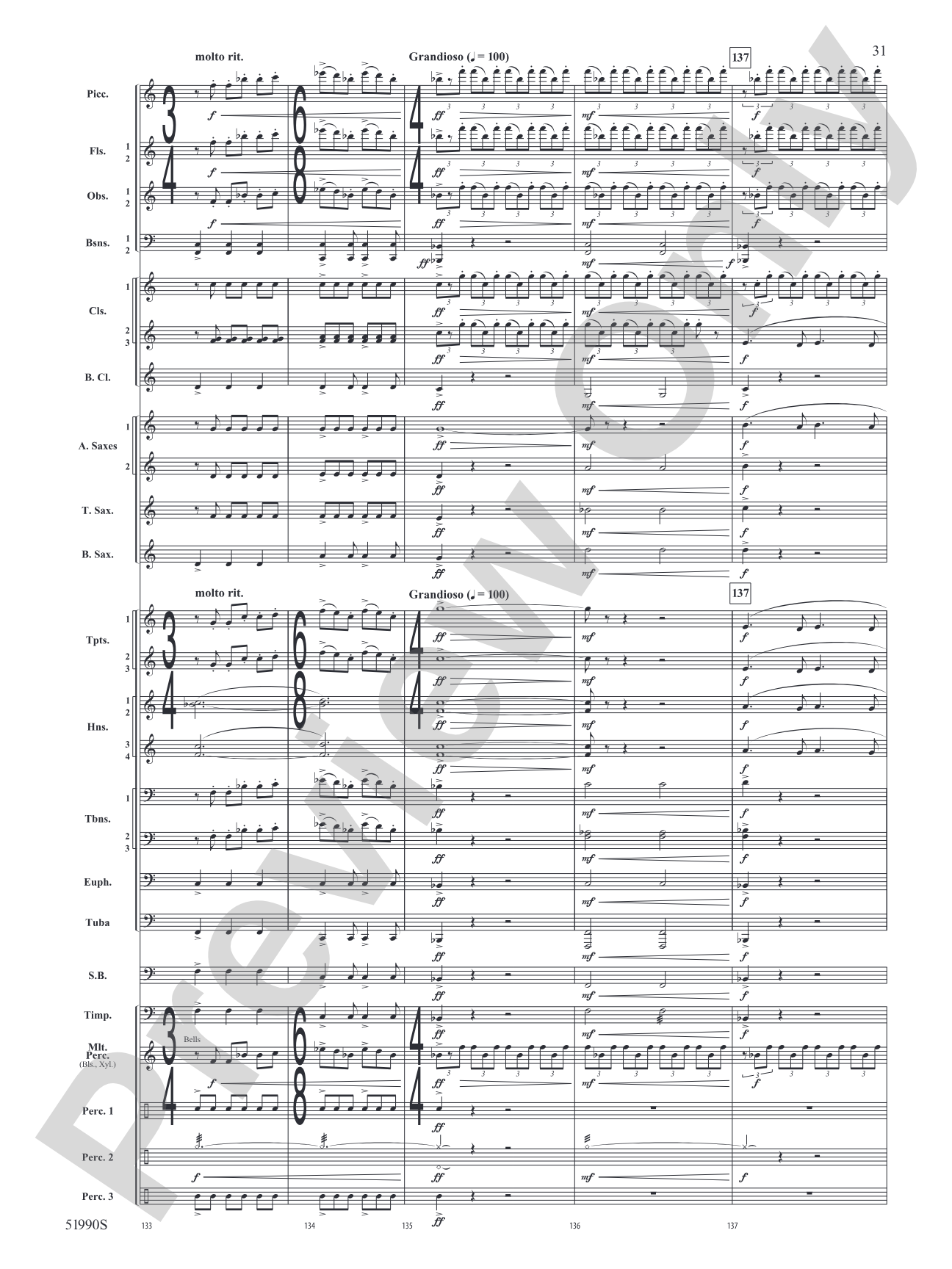 The Glass Wilderness: Concert Band Conductor Score & Parts