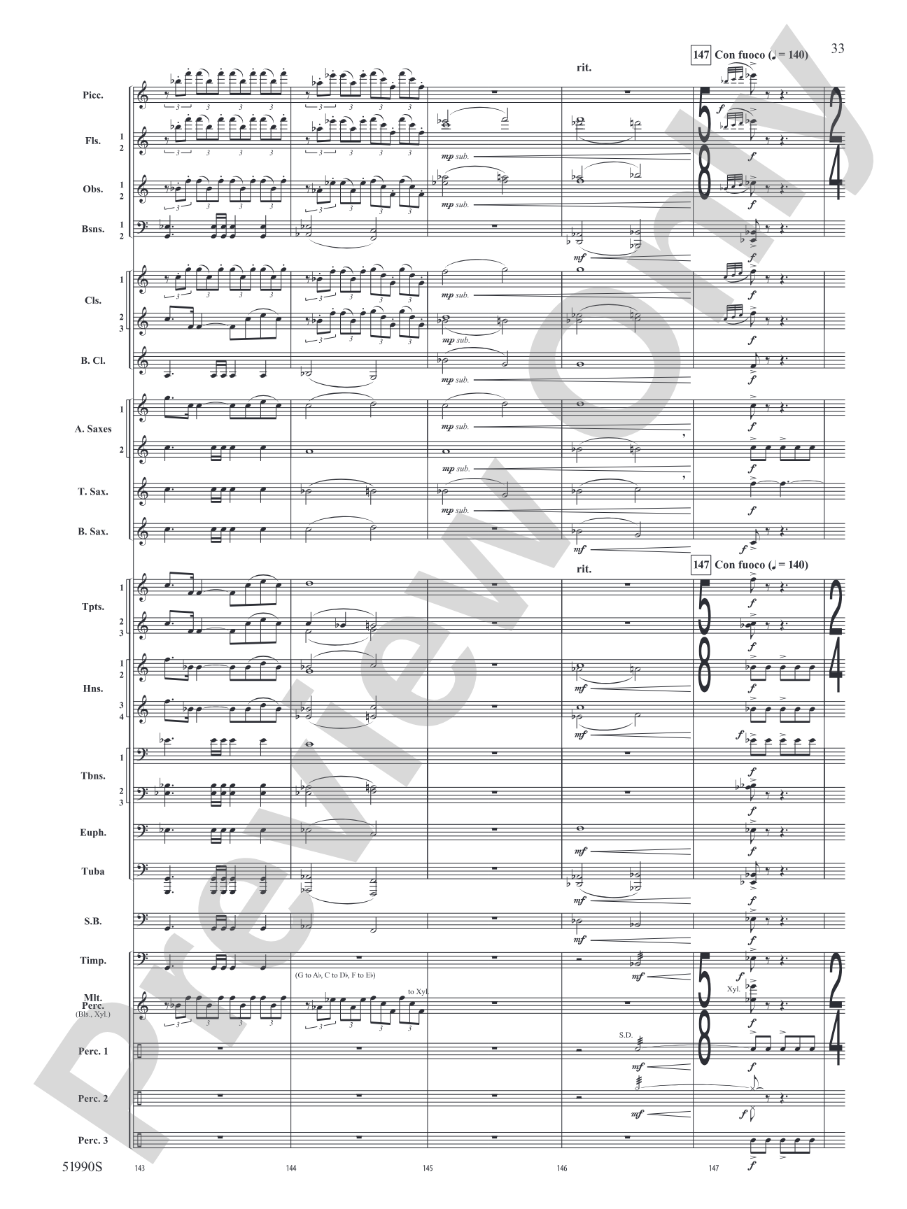 The Glass Wilderness: Concert Band Conductor Score & Parts