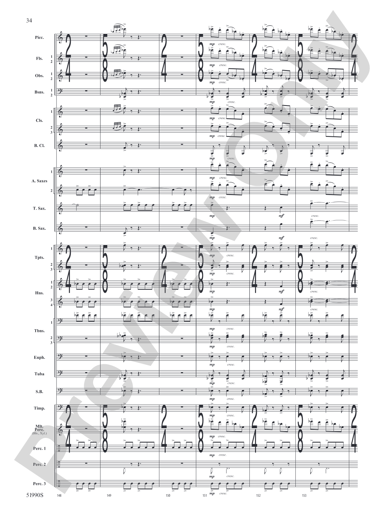 The Glass Wilderness: Concert Band Conductor Score & Parts