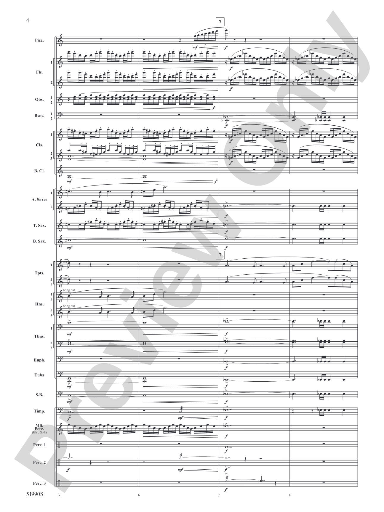 The Glass Wilderness: Concert Band Conductor Score & Parts