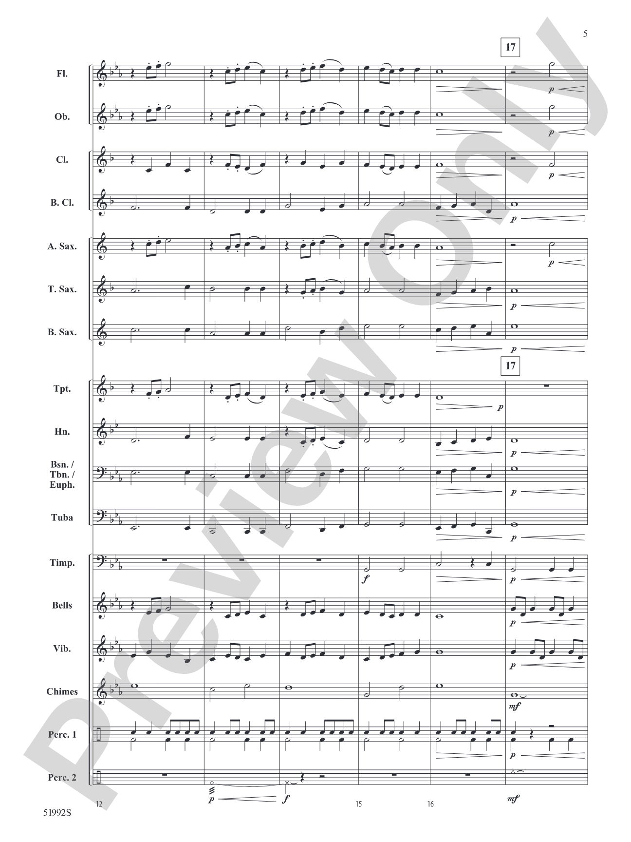Dancing Shadows: Concert Band Conductor Score & Parts