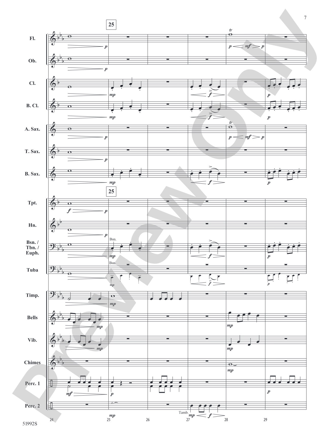 Dancing Shadows: Concert Band Conductor Score & Parts