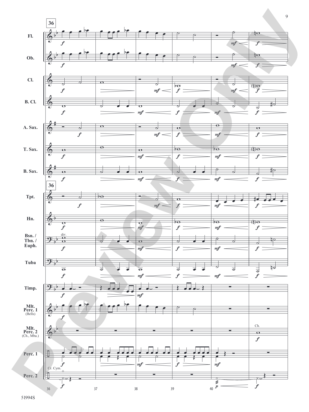 Atlantis Rising: Concert Band Conductor Score & Parts