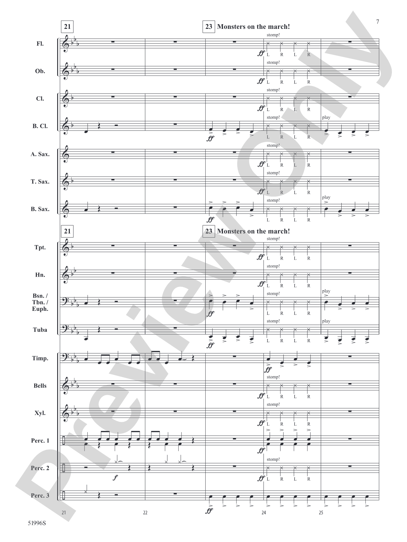 Bigfoot Meets Abominable!: Concert Band Conductor Score & Parts