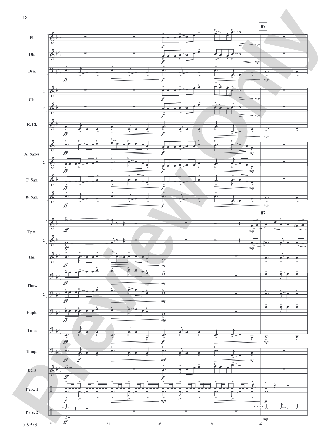 True North: Concert Band Conductor Score & Parts