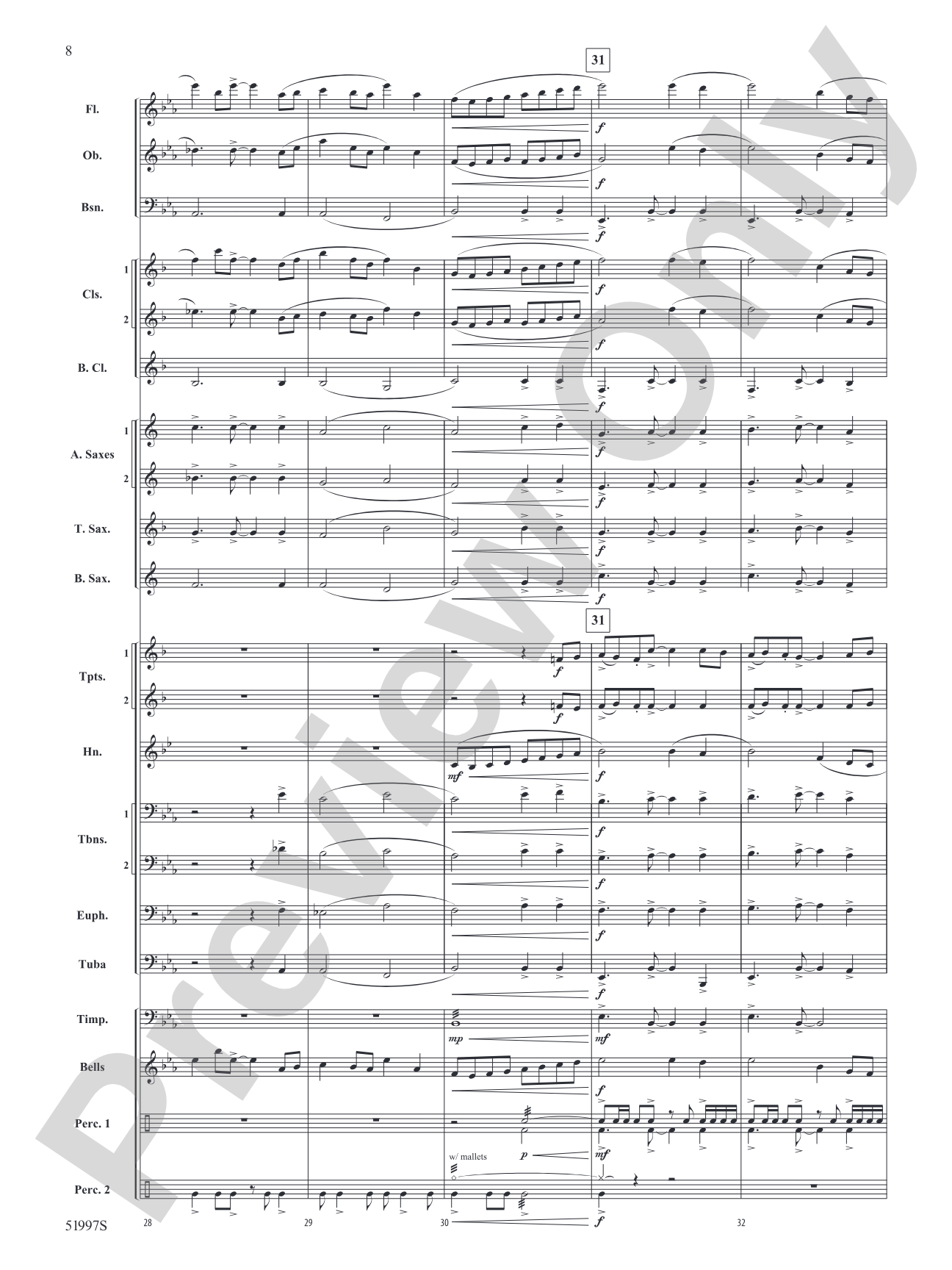 True North: Concert Band Conductor Score & Parts