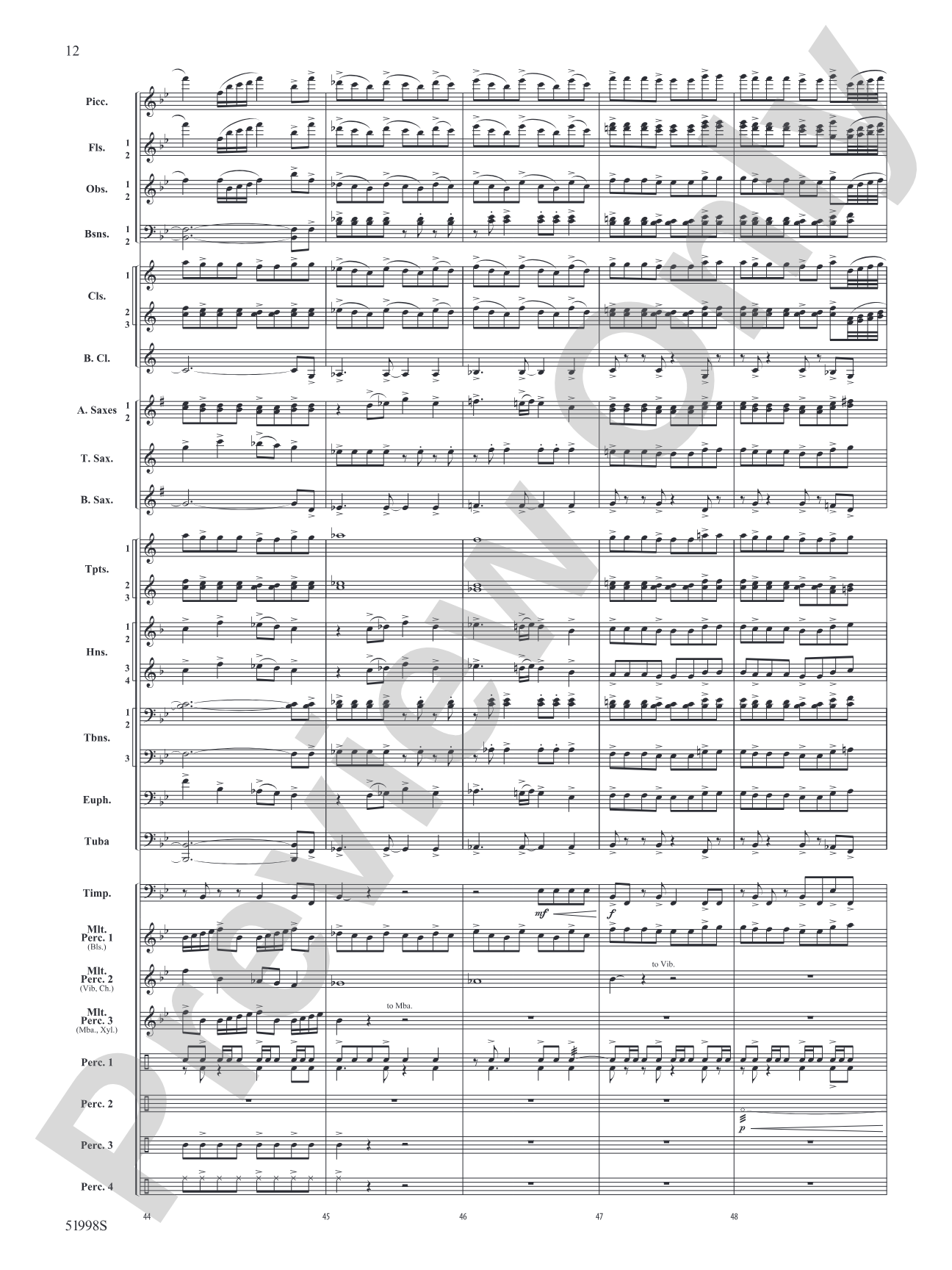 Infinite Trajectories: Concert Band Conductor Score & Parts